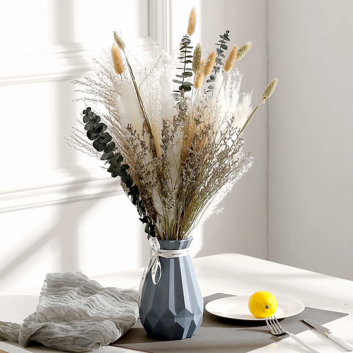 dried_flower - preserved_flower - fake_flower - 17" Natural Dried Flower Bouquet Floral Arrangements for Decoration - Molly Garden - Molly_Garden_Floral