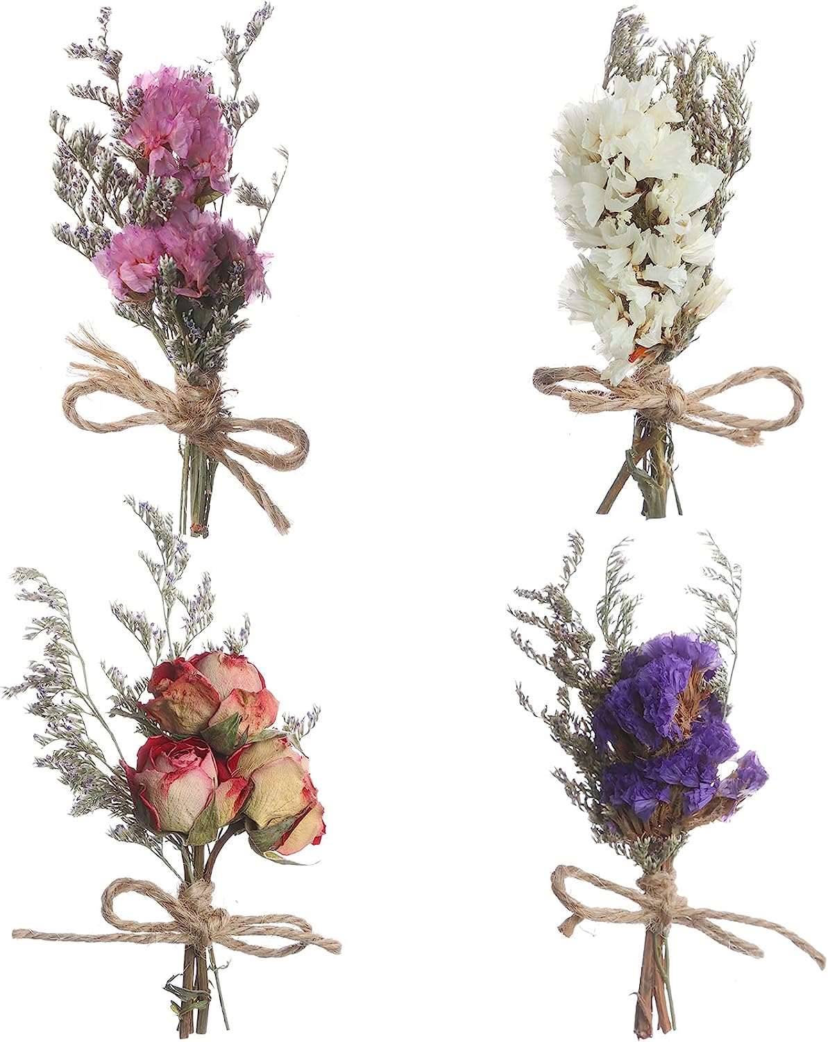 dried_flower - preserved_flower - fake_flower - 8Pcs Don't Forget Me Flower Bouquets Natural Dried Florals Myosotis Sylvatica - Molly Garden - Molly_Garden_Floral