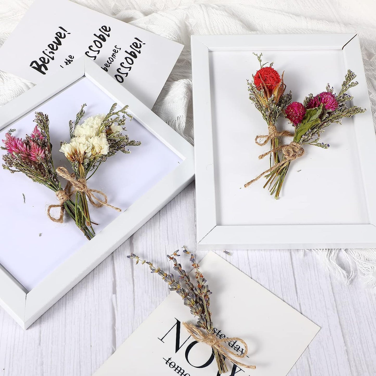 dried_flower - preserved_flower - fake_flower - 20Pcs Mini Dried Flowers Bouquets Natural Gypsophila Don't Forget Me Flower Bunch - Molly Garden - Molly_Garden_Floral