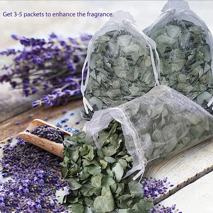 dried_flower - preserved_flower - fake_flower - Dried Eucalyptus Stems & Lavender for Bath Real Preserved Leaves & Seeds - Molly Garden - Molly_Garden_Floral