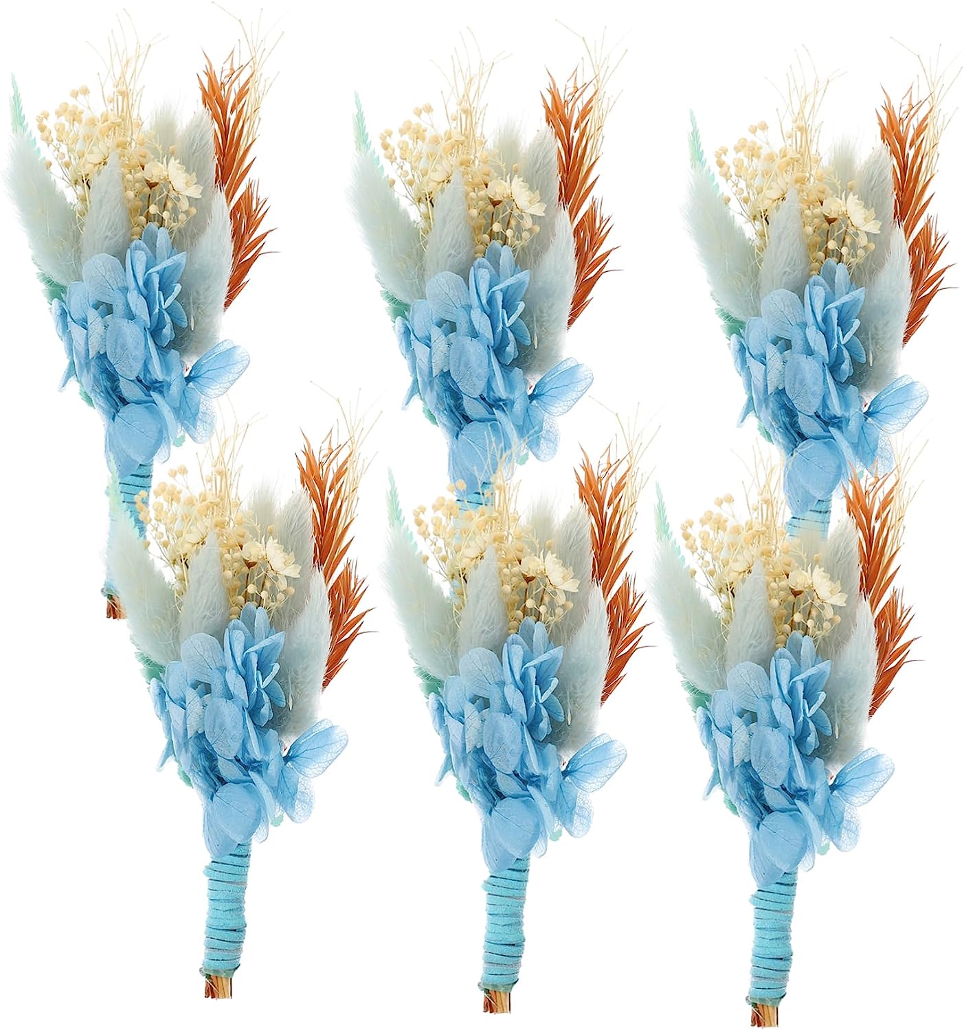 dried_flower - preserved_flower - fake_flower - 6Bunches Preserved Flower Wedding Props Groom Boutonniere Mini Plants - Molly Garden - Molly_Garden_Floral