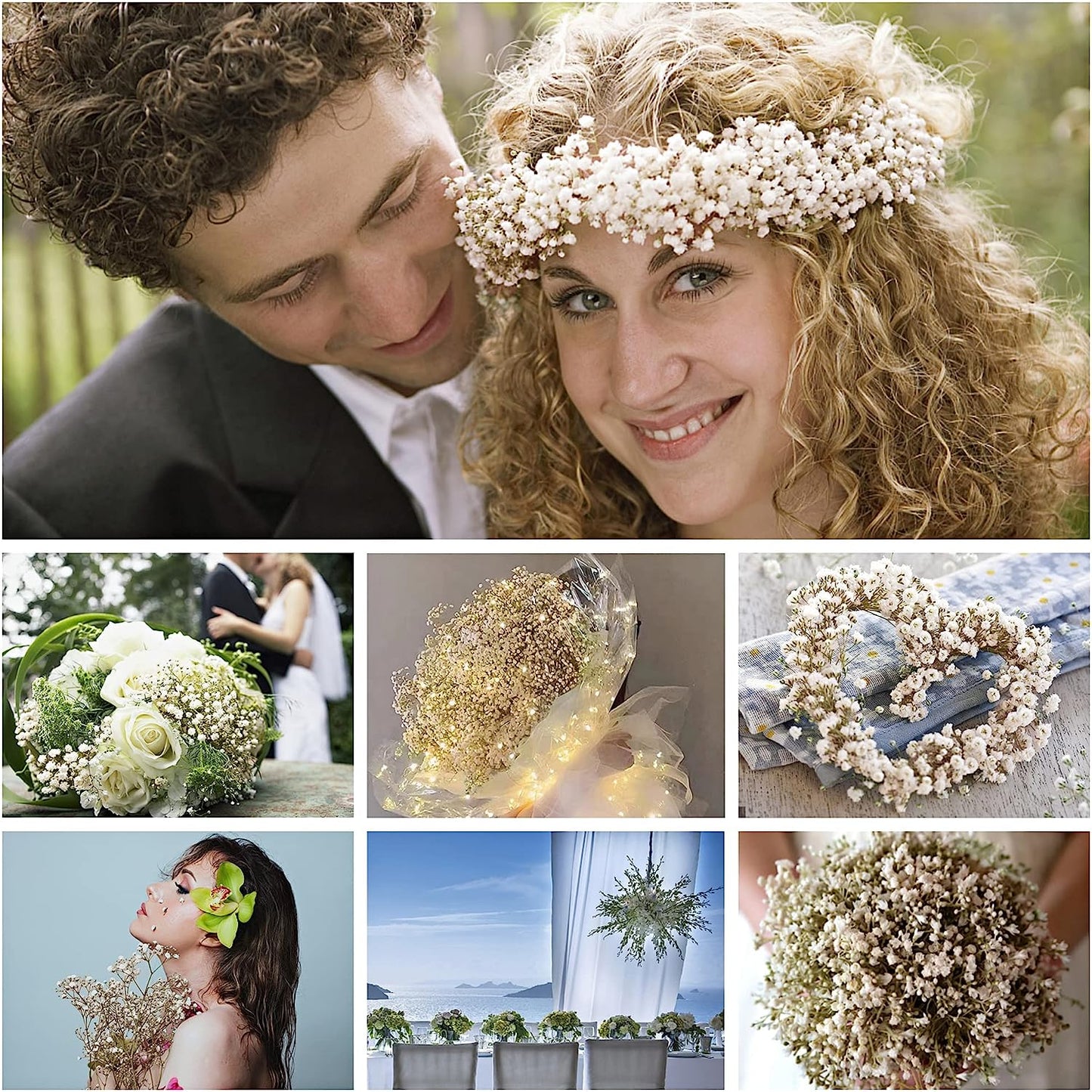 dried_flower - preserved_flower - fake_flower - 2500+Dried Babys Breath Flowers Bouquet Natural White Dry Flowers Bulk - Molly Garden - Molly_Garden_Floral