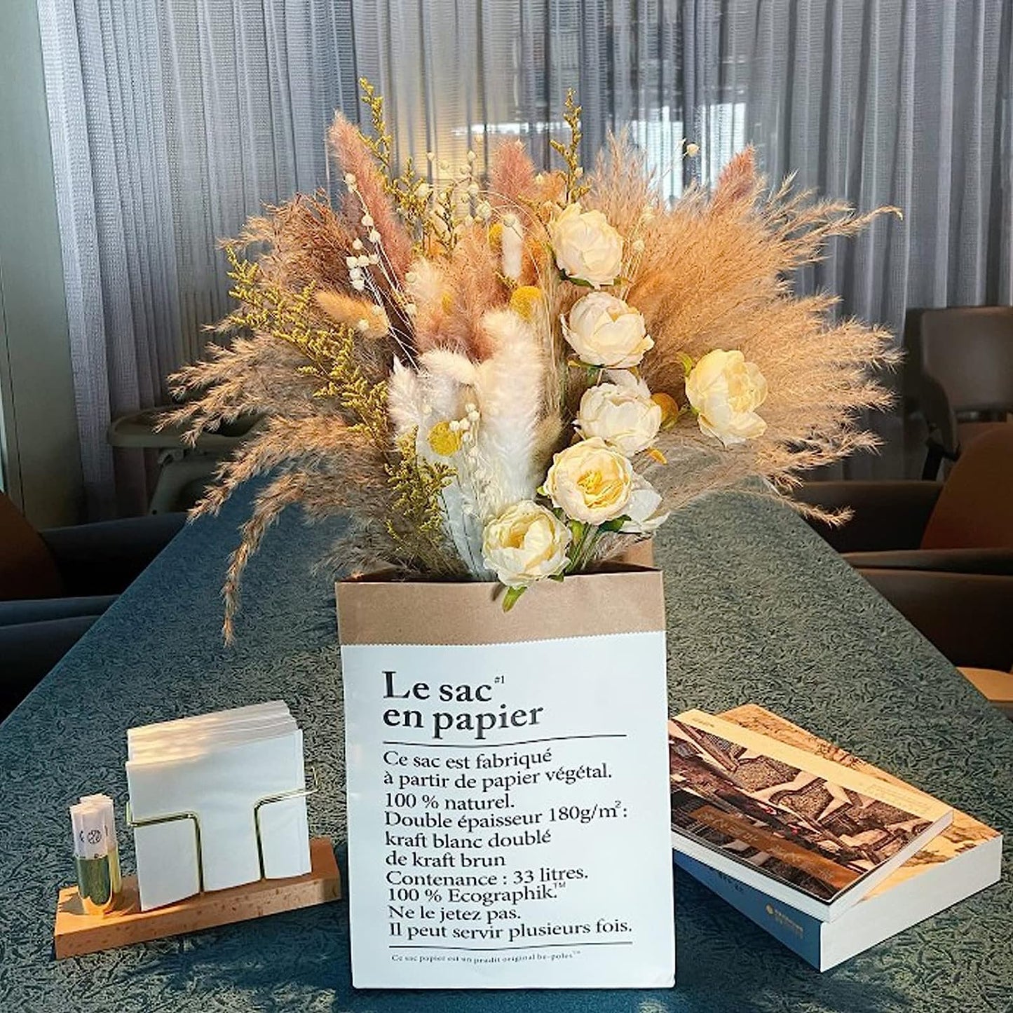 dried_flower - preserved_flower - fake_flower - 104Pcs Various Dried Pampas Grass Décor Bunny Tails Dried Flowers Reed Grass - Molly Garden - Molly_Garden_Floral