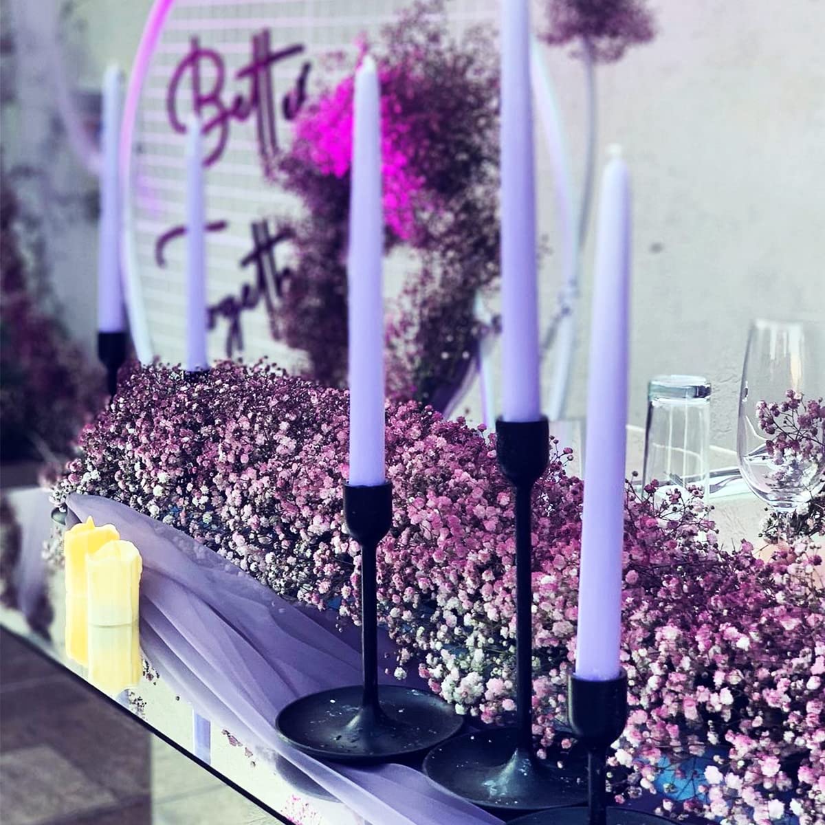 dried_flower - preserved_flower - fake_flower - 2500+Head Dried Flowers Babys Breath Bouquet Natural Gypsophila Purple - Molly Garden - Molly_Garden_Floral