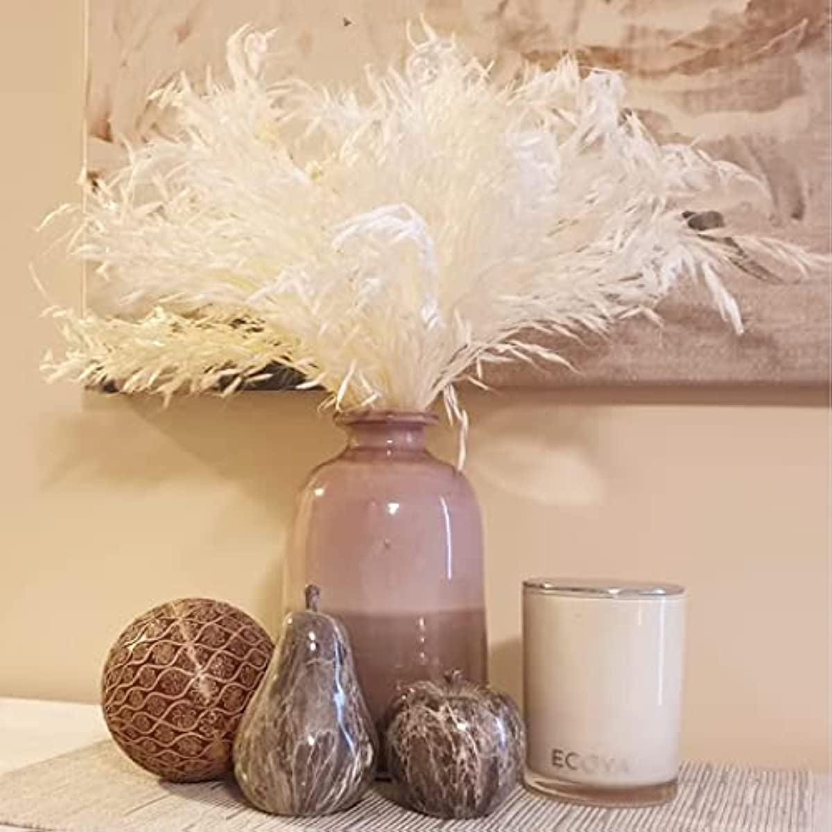 dried_flower - preserved_flower - fake_flower - 40Stems Dried White Oat Flowers 17'' Real  Natural Bleached Avena Wheat Bunch - Molly Garden - Molly_Garden_Floral
