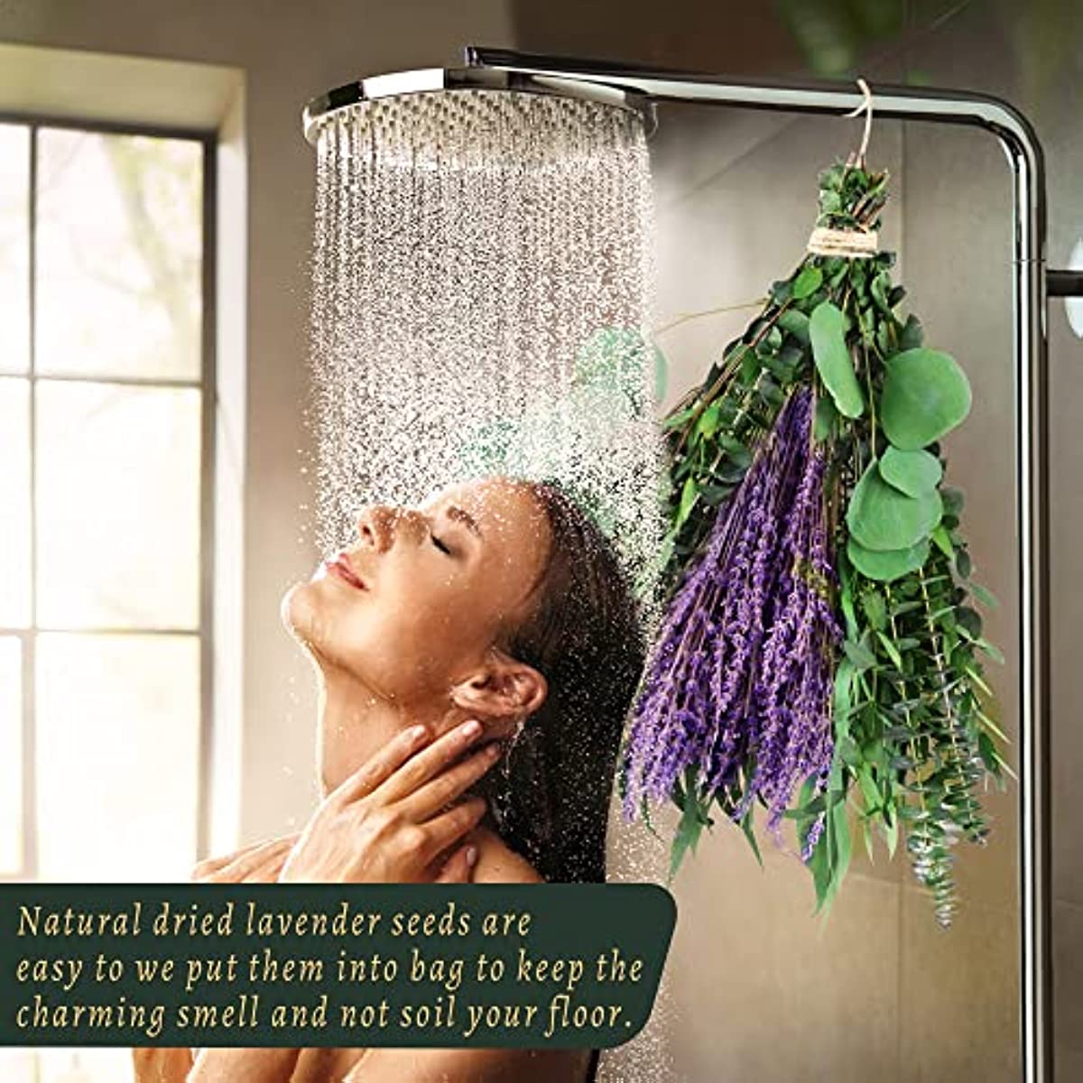 dried_flower - preserved_flower - fake_flower - 78Pcs Mix Dried Eucalyptus & Lavender Flowers for Shower 17'' Natural Bundles - Molly Garden - Molly_Garden_Floral