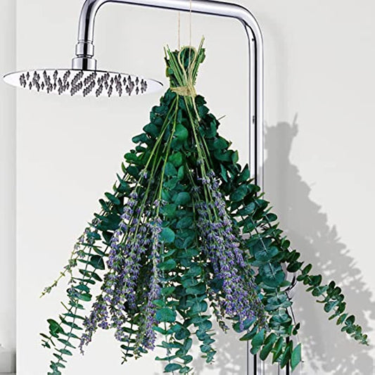 dried_flower - preserved_flower - fake_flower - 80Pcs Mix Dried Preserved Eucalyptus & Lavender Flowers Bundles for Shower - Molly Garden - Molly_Garden_Floral