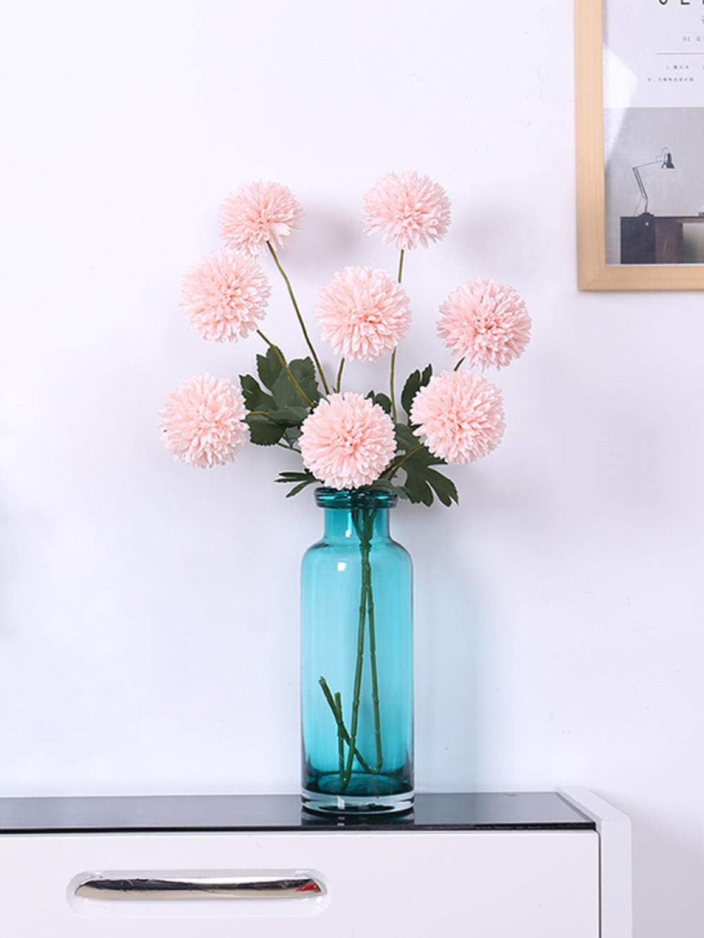 dried_flower - preserved_flower - fake_flower - 4Balls Hydrangea Flowers Dandelion Rose Bouquet Room Decoration for Vase - Molly Garden - Molly_Garden_Floral
