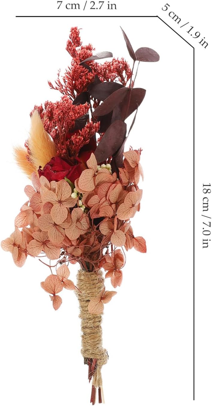dried_flower - preserved_flower - fake_flower - 6Pcs Natural Dried Flower Bouquet Plant Bundle Preserved Floral for Decoration - Molly Garden - Molly_Garden_Floral