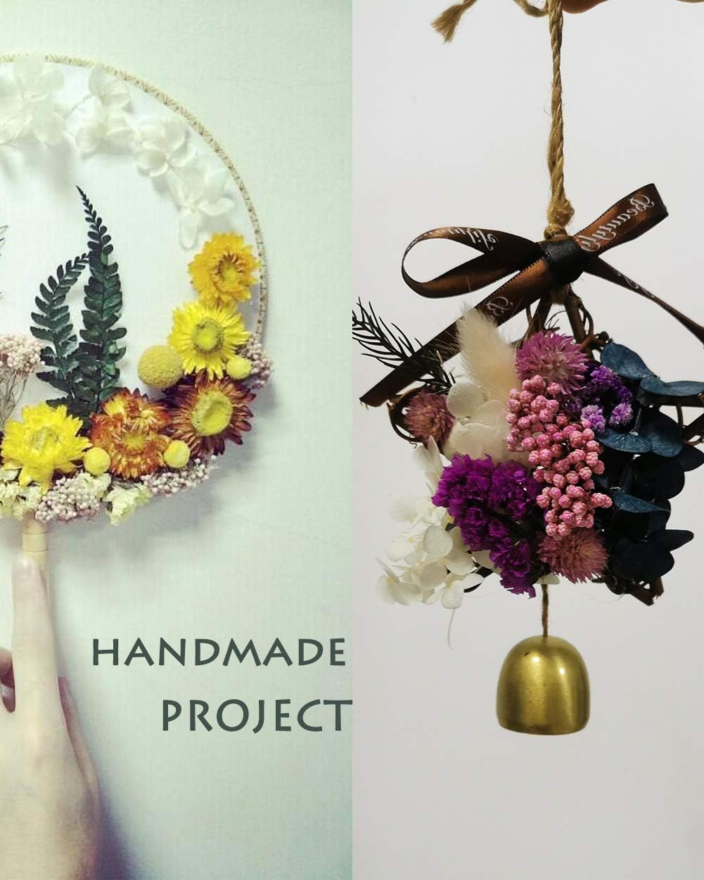 dried_flower - preserved_flower - fake_flower - Real Dried Leaf Flowers Plant Herbarium with Tweezers for Resin Molds Craft - Molly Garden - Molly_Garden_Floral