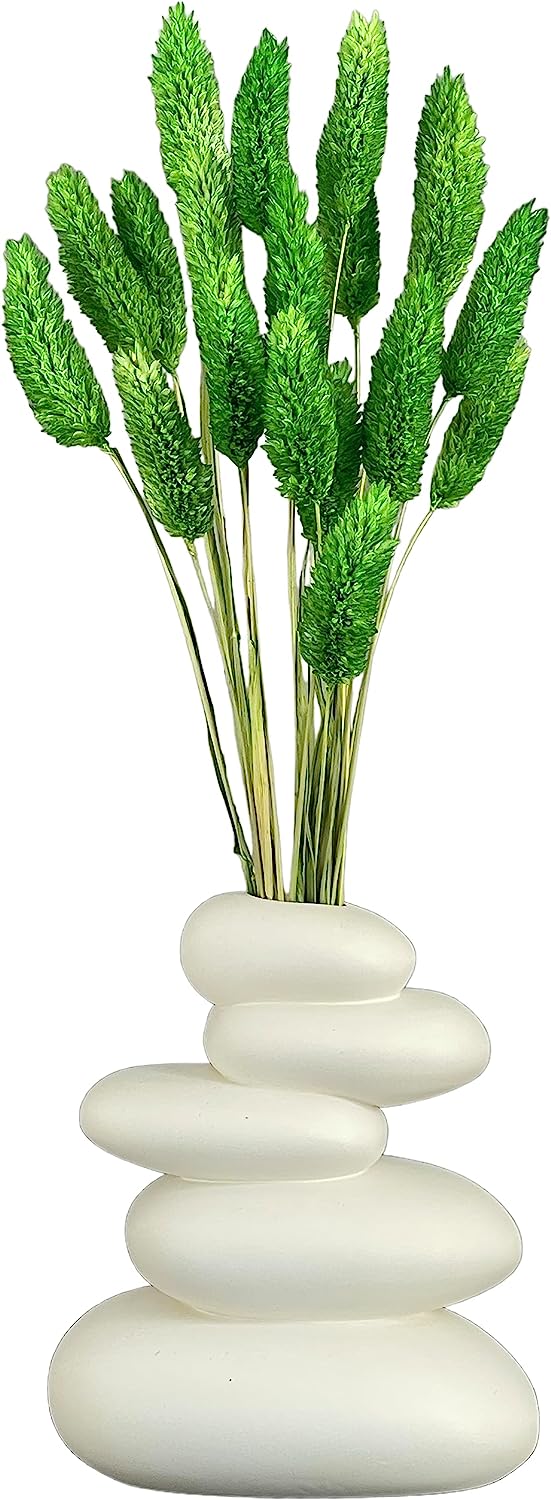 dried_flower - preserved_flower - fake_flower - Floral Gem Grass Natural Dried Flower with Vase Preserved Bouquet Arrangement - Molly Garden - Molly_Garden_Floral