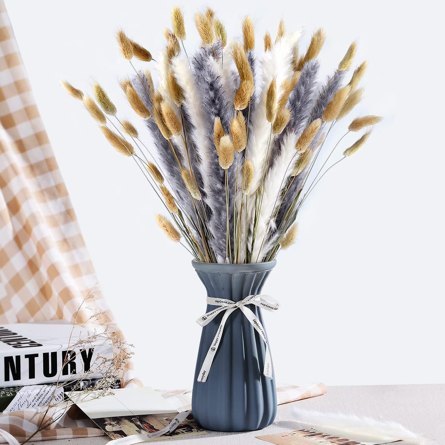 dried_flower - preserved_flower - fake_flower - Dried Pampas Grass Decor DIY Boho Natural Flower Decor Pompous Plants - Molly Garden - Molly_Garden_Floral