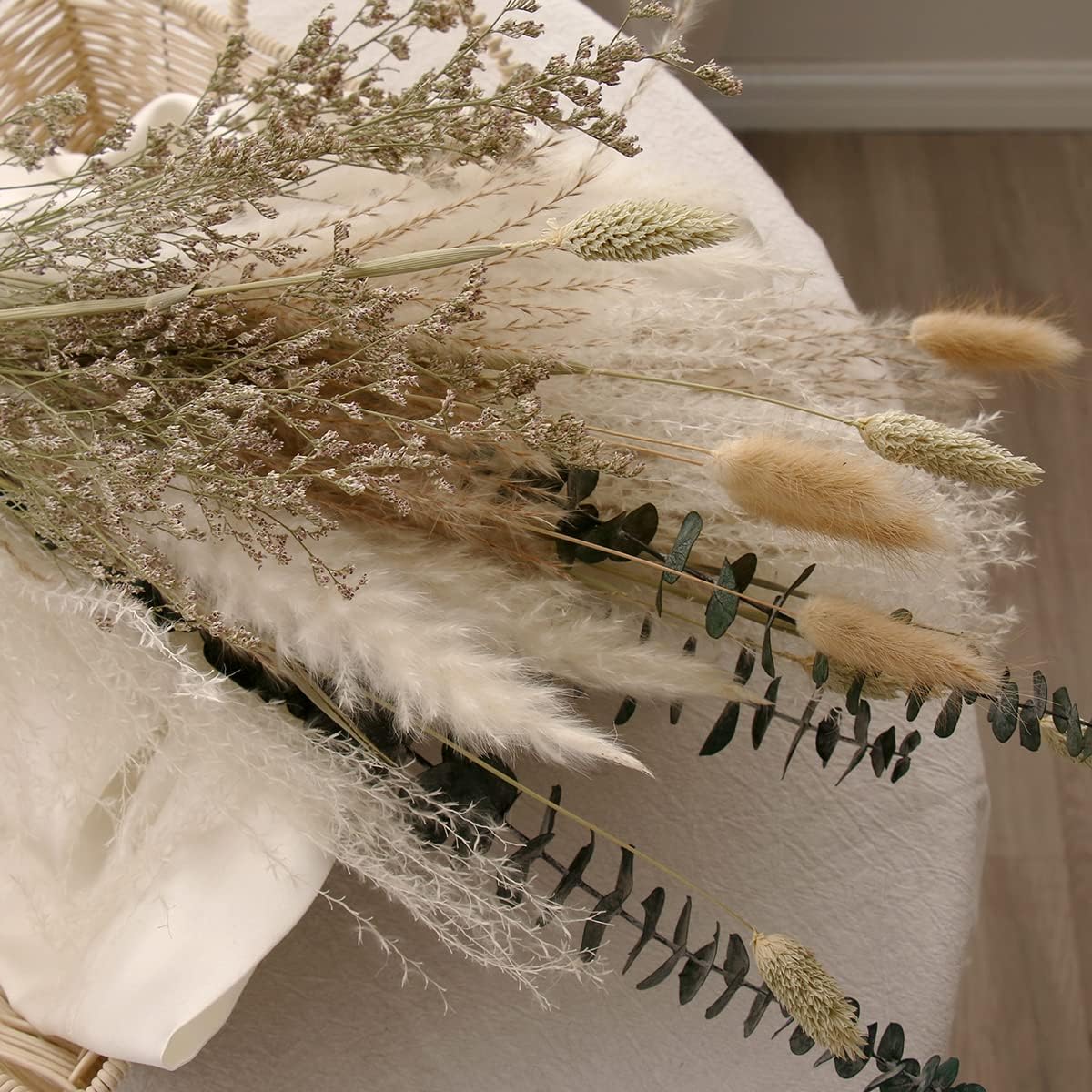 dried_flower - preserved_flower - fake_flower - 17" Natural Dried Flower Bouquet Floral Arrangements for Decoration - Molly Garden - Molly_Garden_Floral