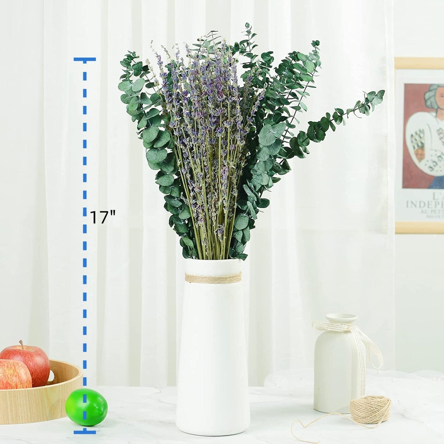 dried_flower - preserved_flower - fake_flower - 70Pcs Preserved Real Eucalyptus Stems Dried Lavender Bundles for Shower - Molly Garden - Molly_Garden_Floral