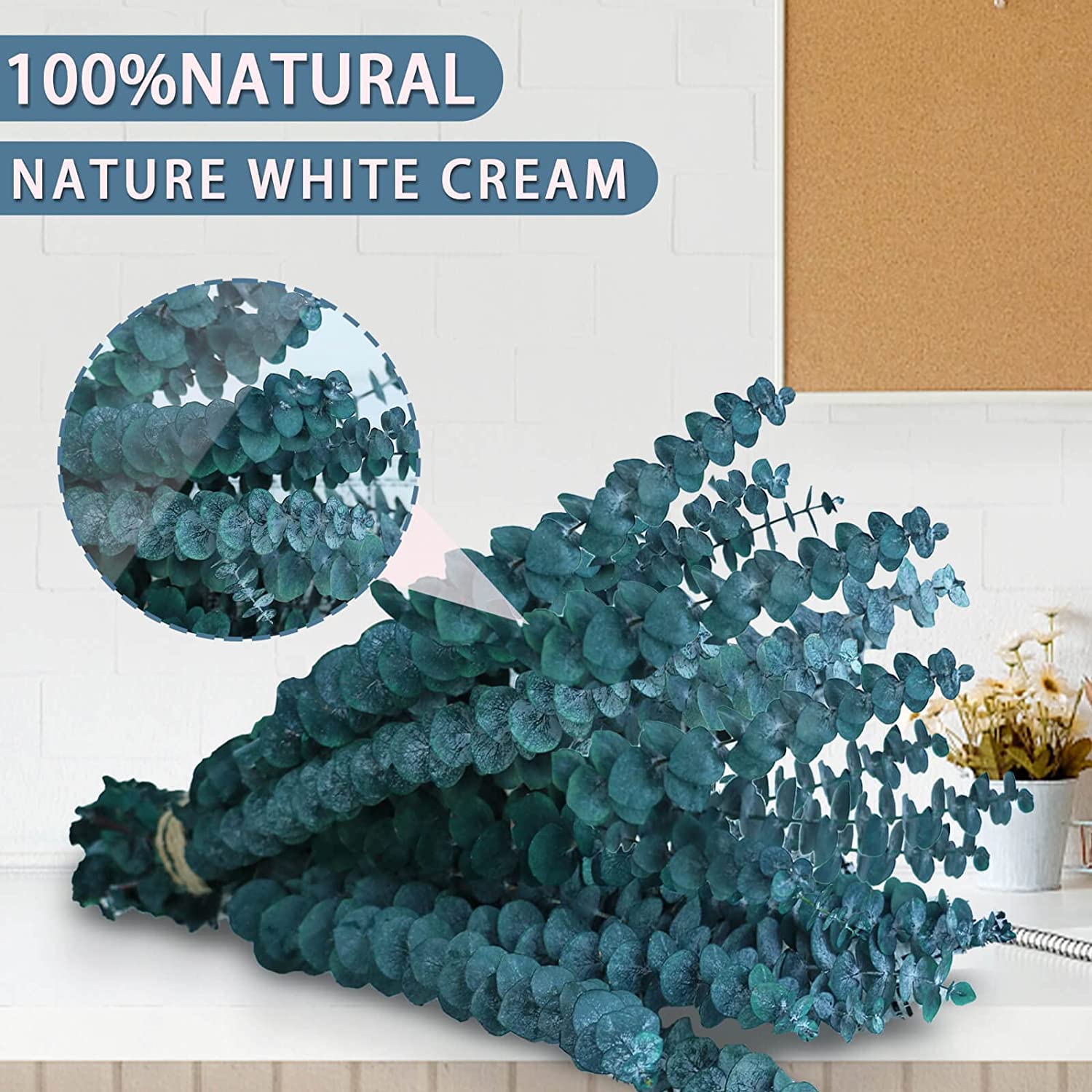 dried_flower - preserved_flower - fake_flower - 17Pcs-Blue-Dried-Preserved-Eucalyptus-Stems 17" Natural Real Hanging for Shower - Molly Garden - Molly_Garden_Floral