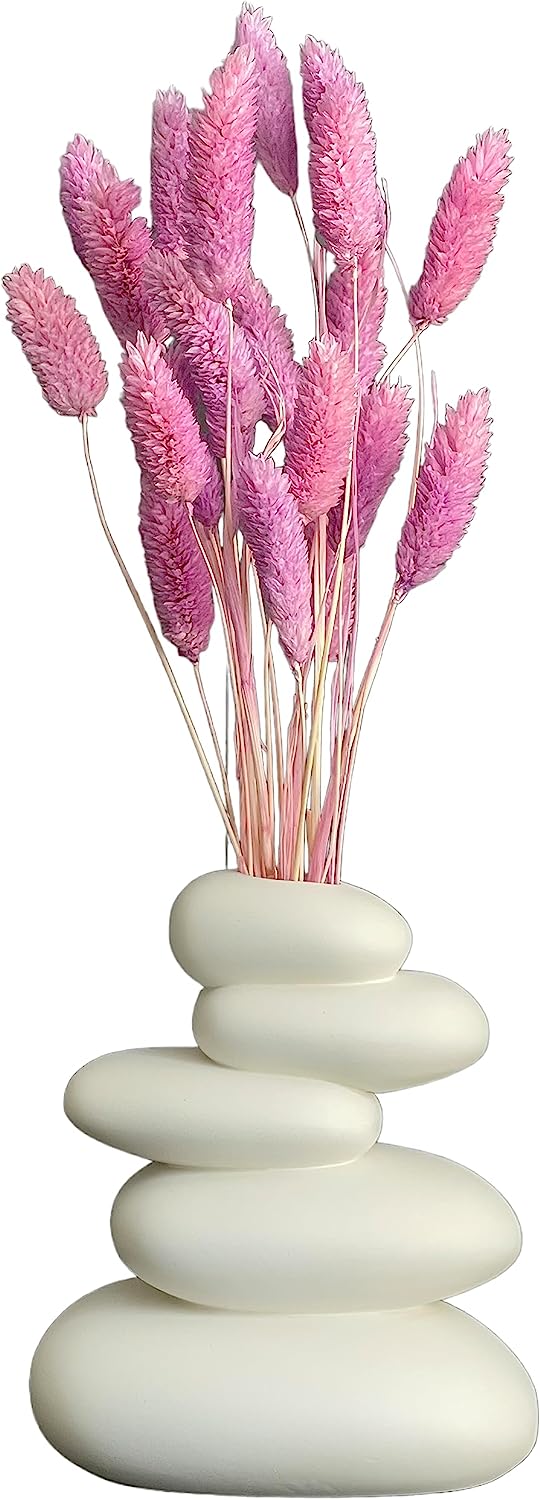 dried_flower - preserved_flower - fake_flower - Floral Gem Grass Natural Dried Flower with Vase Preserved Bouquet Arrangement - Molly Garden - Molly_Garden_Floral