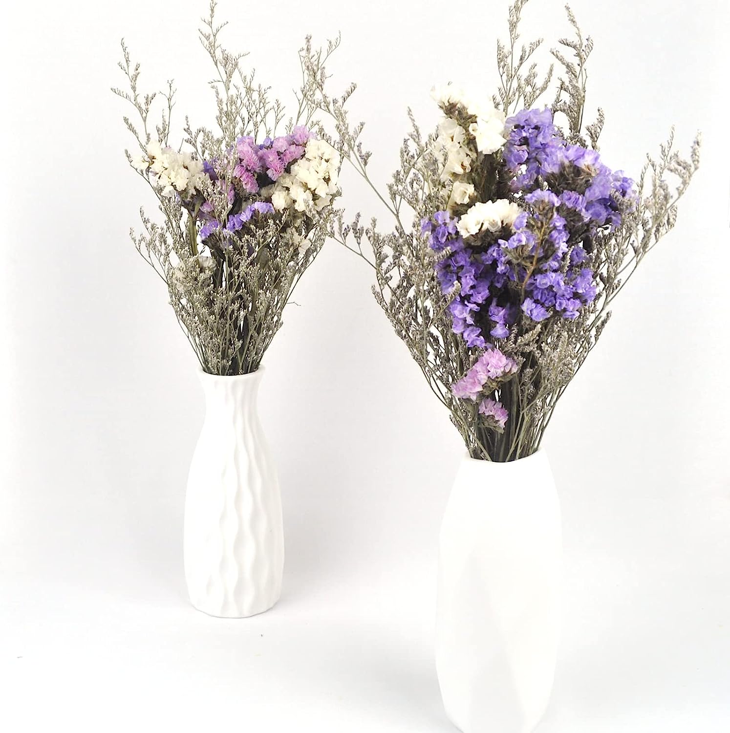 dried_flower - preserved_flower - fake_flower - 2Packs of Caspia Statice/Sea Lavender Dried Flower Bouquets 100% Natural - Molly Garden - Molly_Garden_Floral