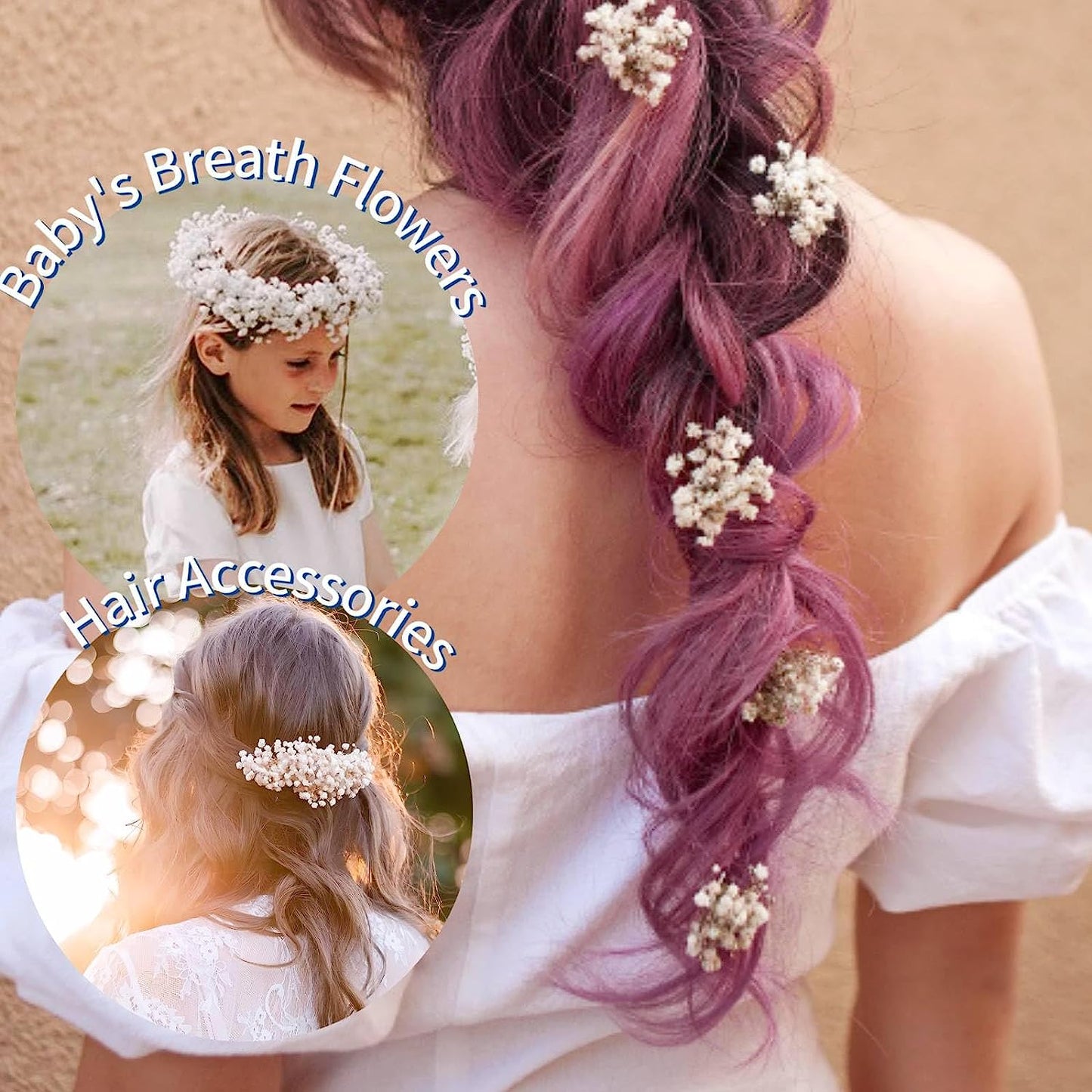 dried_flower - preserved_flower - fake_flower - 6500+ Large Dried Babys Breath Flowers Bouquet Upgraded Package Ivory White Bulk - Molly Garden - Molly_Garden_Floral