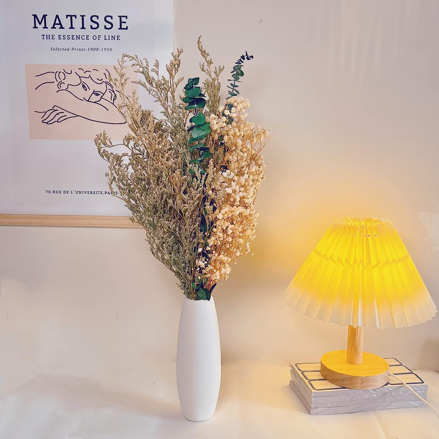 dried_flower - preserved_flower - fake_flower - Natural Dried Flower Bouquet Boho Home Decor Babys Breath Floral Arrangements - Molly Garden - Molly_Garden_Floral
