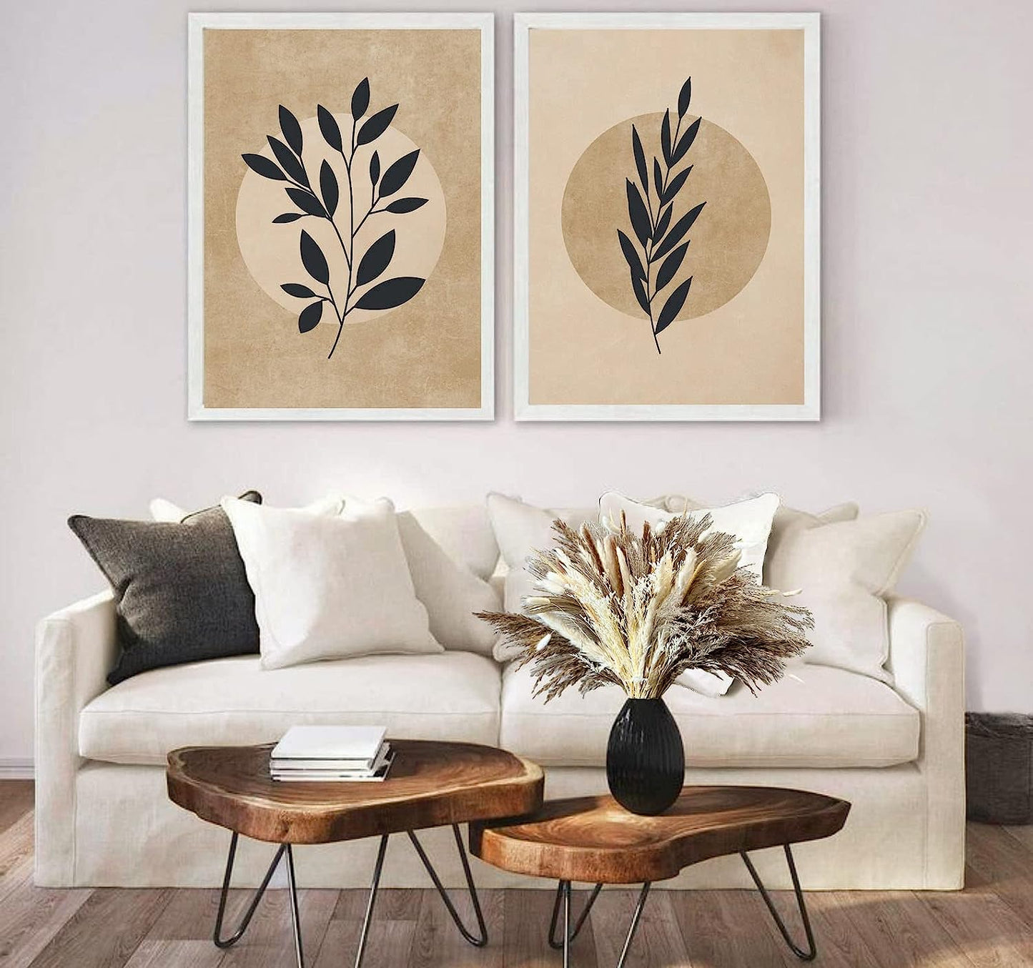 dried_flower - preserved_flower - fake_flower - 80Pcs 7 Different Natural Dried Pampas Grass Boho Bouquet for Home Decor - Molly Garden - Molly_Garden_Floral