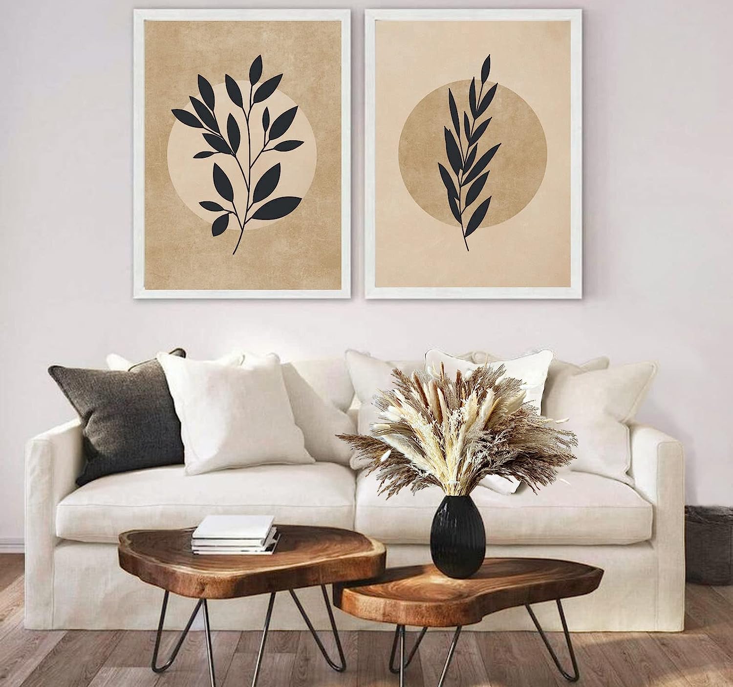 dried_flower - preserved_flower - fake_flower - 80Pcs 7 Different Natural Dried Pampas Grass Boho Bouquet for Home Decor - Molly Garden - Molly_Garden_Floral