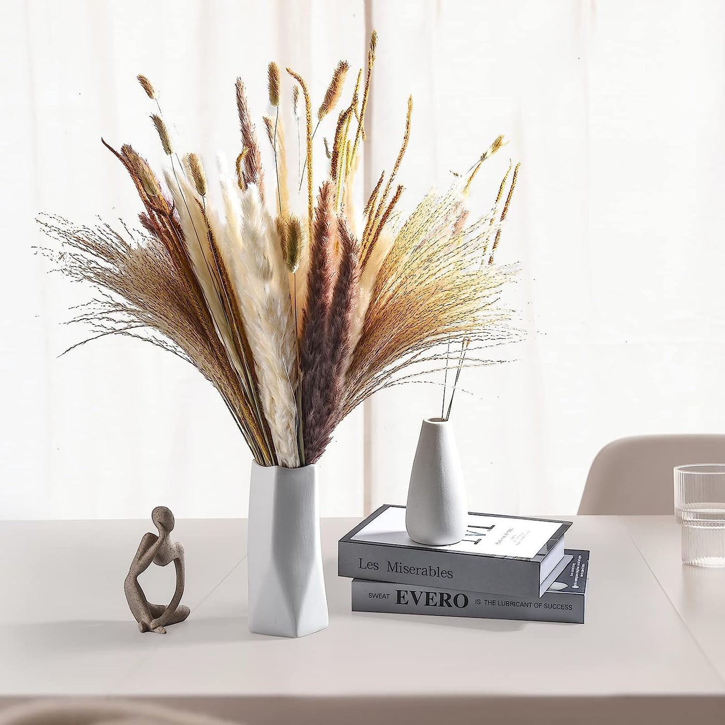 dried_flower - preserved_flower - fake_flower - 120Pcs Natural Dried Pampas Grass Bouquet Decor Christmas Decorations - Molly Garden - Molly_Garden_Floral