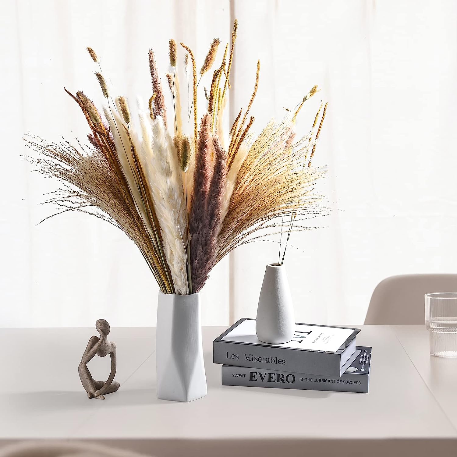 dried_flower - preserved_flower - fake_flower - 120Pcs Natural Dried Pampas Grass Bouquet Decor Christmas Decorations - Molly Garden - Molly_Garden_Floral