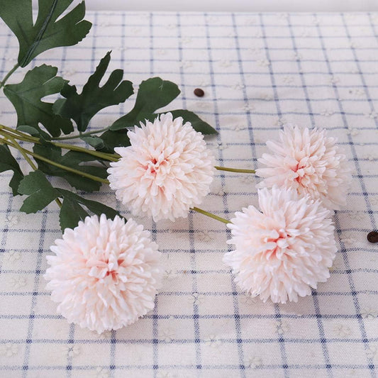 dried_flower - preserved_flower - fake_flower - 4Balls Hydrangea Flowers Dandelion Rose Bouquet Room Decoration for Vase - Molly Garden - Molly_Garden_Floral