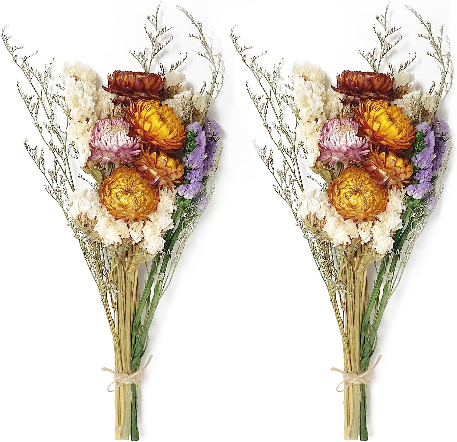 dried_flower - preserved_flower - fake_flower - 2Packs of Caspia Statice/Sea Lavender Dried Flower Bouquets 100% Natural - Molly Garden - Molly_Garden_Floral