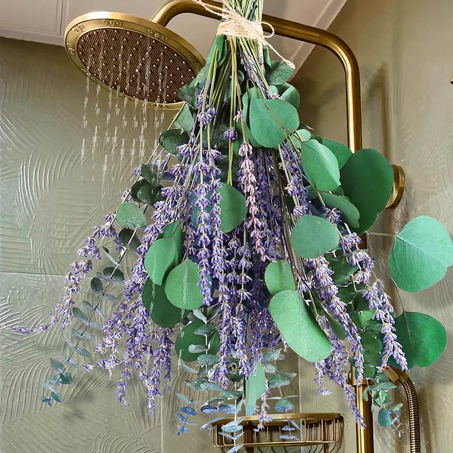 dried_flower - preserved_flower - fake_flower - 115Pcs Large Dried Preserved Eucalyptus Stems & Lavender Flowers Bundle - Molly Garden - Molly_Garden_Floral