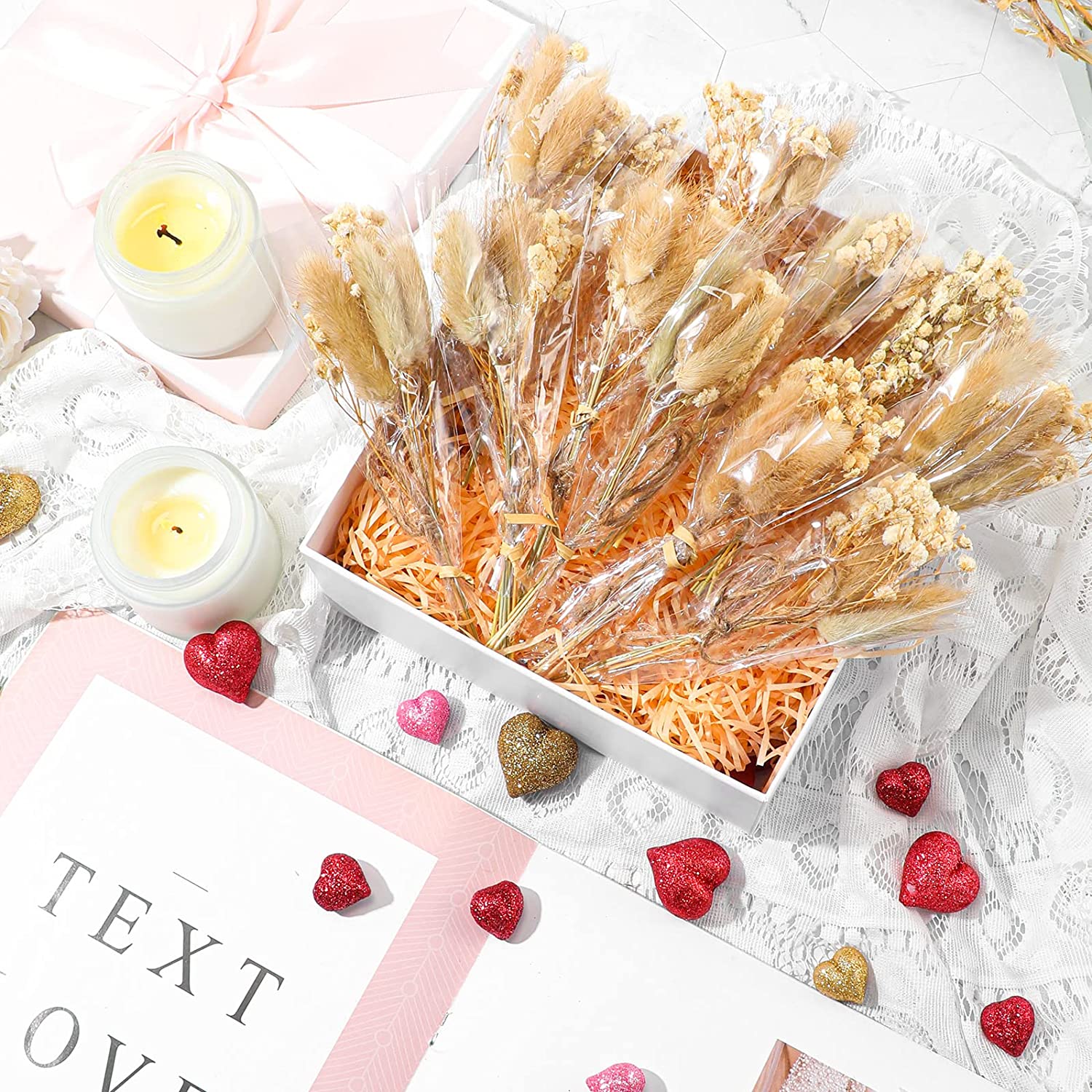 dried_flower - preserved_flower - fake_flower - 50Pcs Mini Dried Babys Breath Flowers Gypsophila Bouquets Natural Branches - Molly Garden - Molly_Garden_Floral