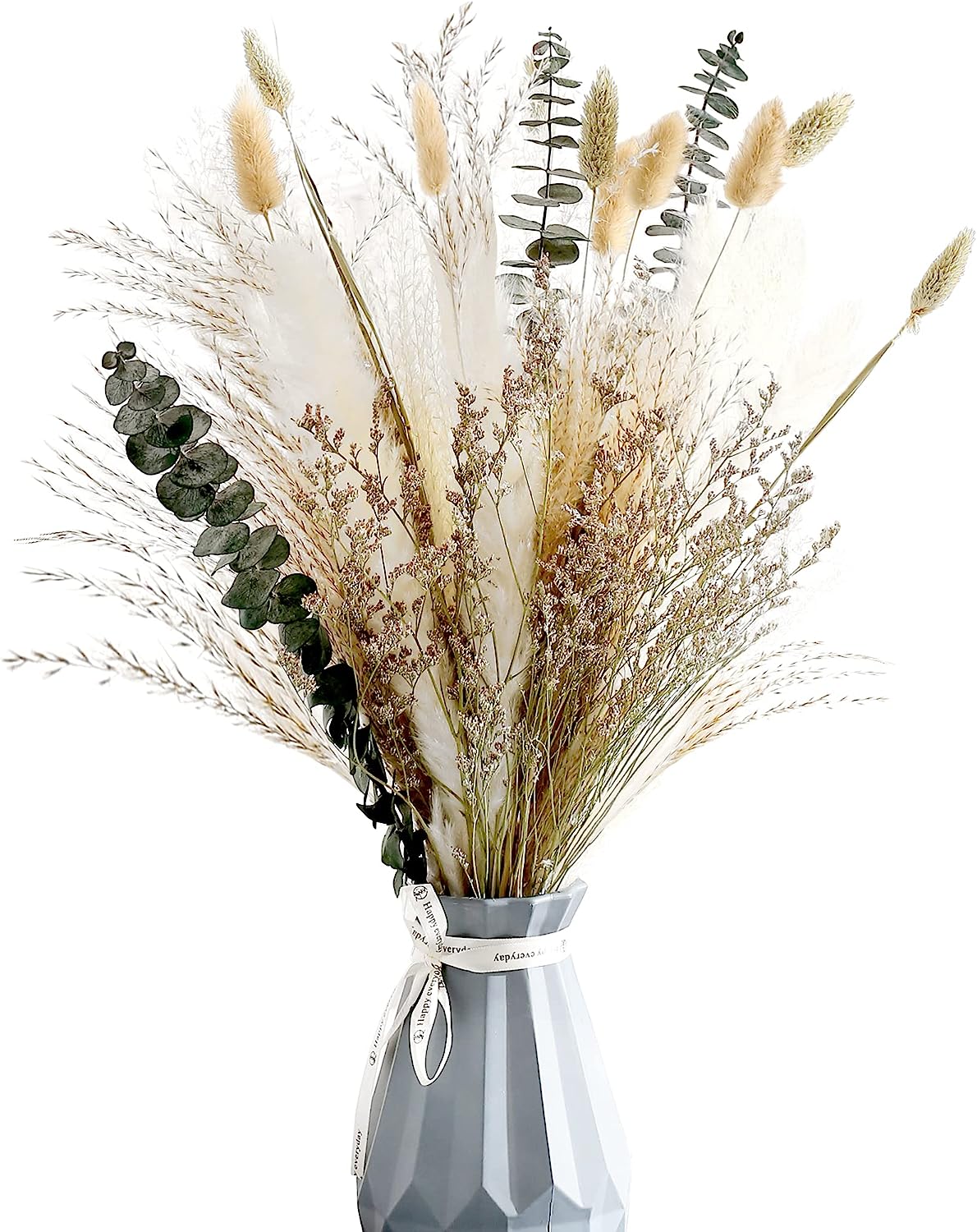 dried_flower - preserved_flower - fake_flower - 17" Natural Dried Flower Bouquet Floral Arrangements for Decoration - Molly Garden - Molly_Garden_Floral