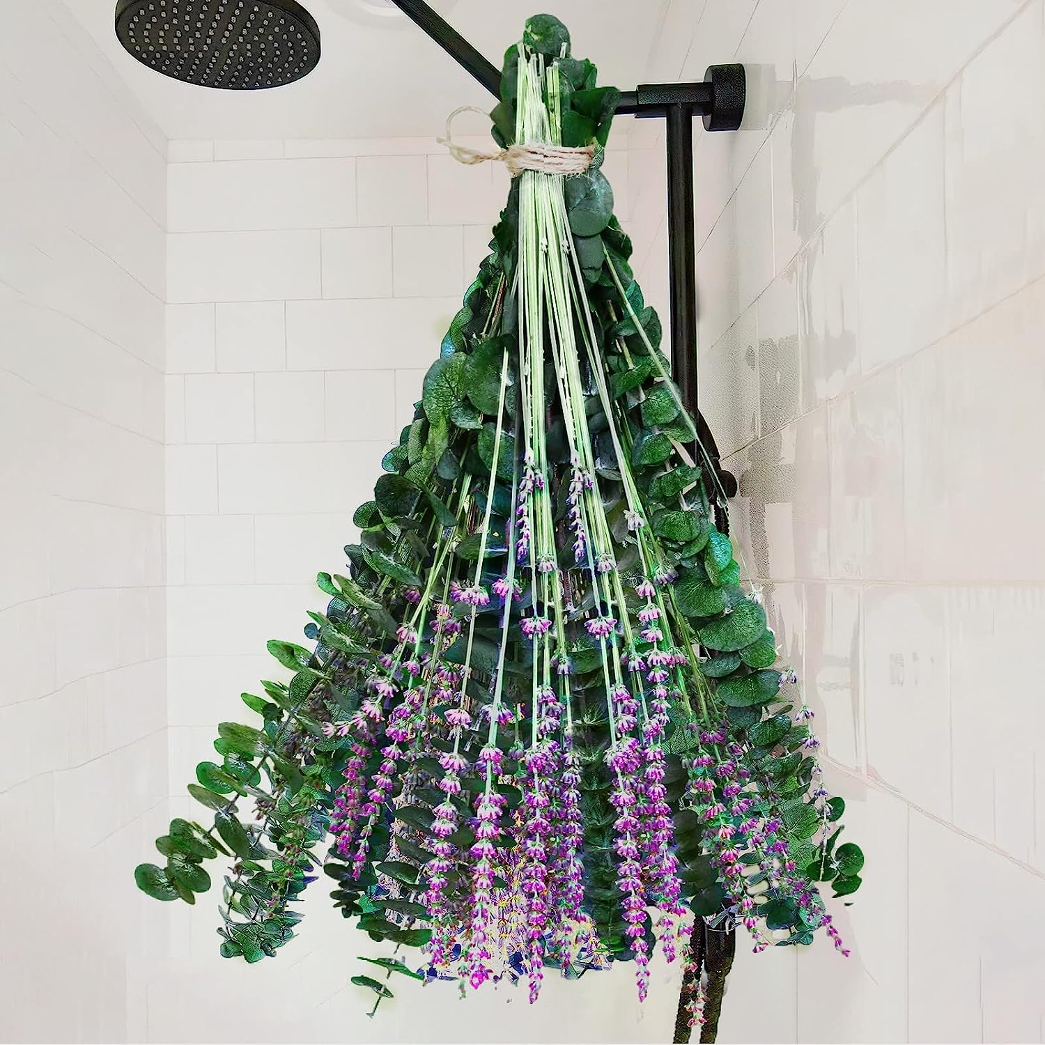 dried_flower - preserved_flower - fake_flower - 68Pcs Dried Preserved Eucalyptus Stems & Lavender Flowers Bundles for Shower - Molly Garden - Molly_Garden_Floral