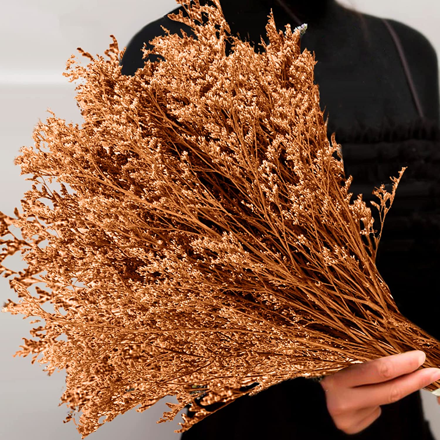 dried_flower - preserved_flower - fake_flower - 25+Stems Real Fresh Caspia Bellidifolium Preserved Natural Limonium Bouquet - Molly Garden - Molly_Garden_Floral