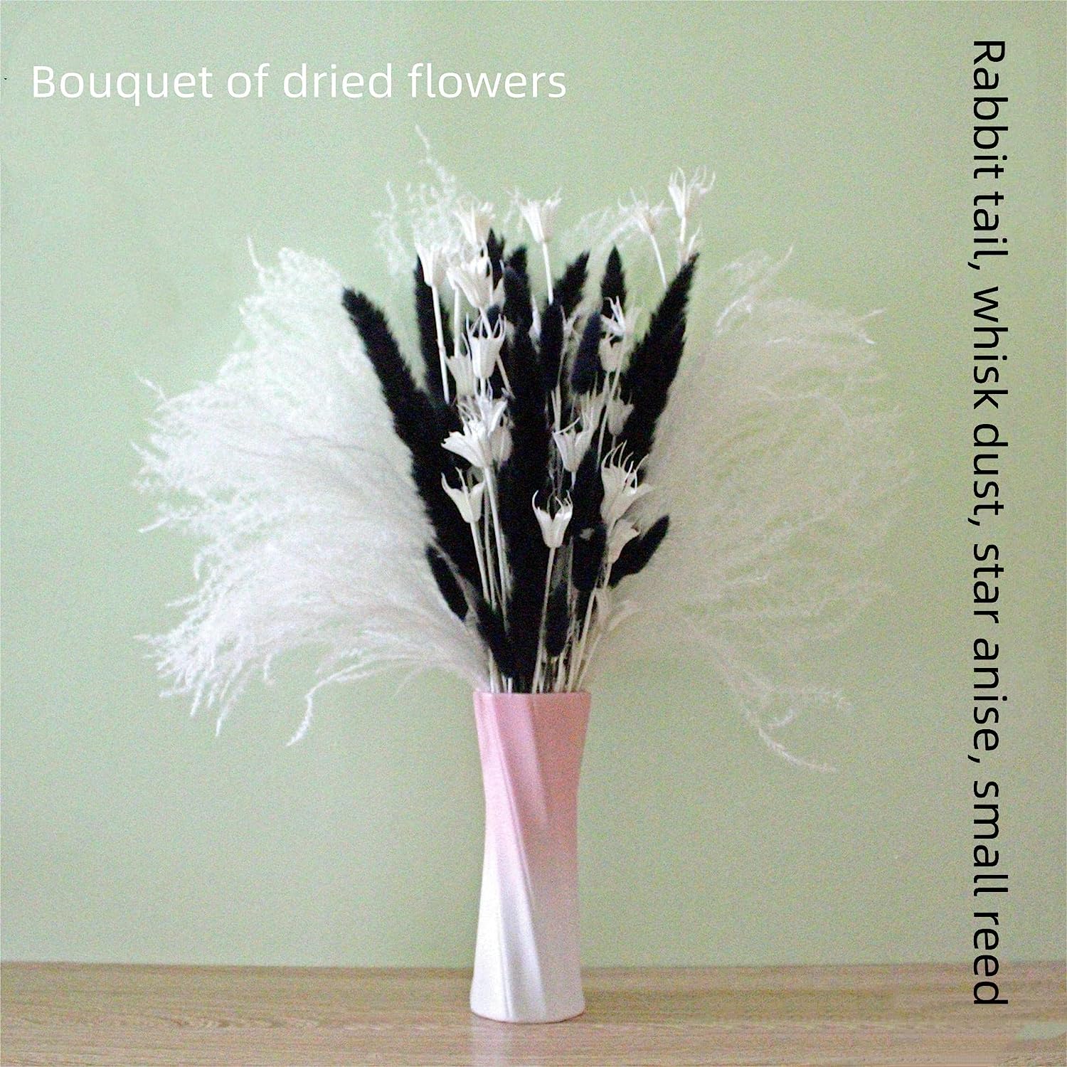 dried_flower - preserved_flower - fake_flower - Boho Chic Dried Flower Bouquet Stunning Arrangement for Vase or Gifting - Molly Garden - Molly_Garden_Floral