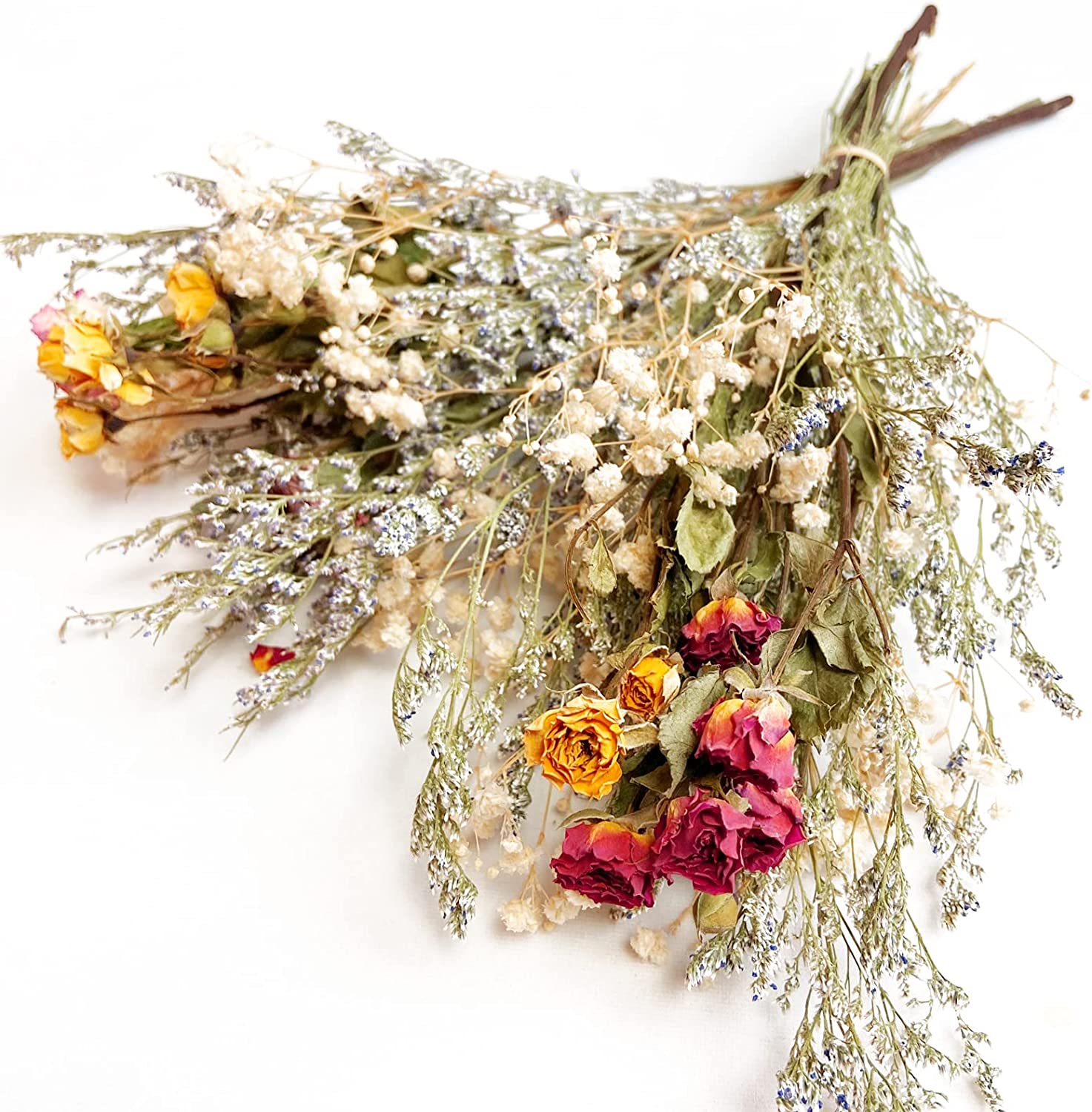 dried_flower - preserved_flower - fake_flower - 2Packs of Caspia Statice/Sea Lavender Dried Flower Bouquets 100% Natural - Molly Garden - Molly_Garden_Floral