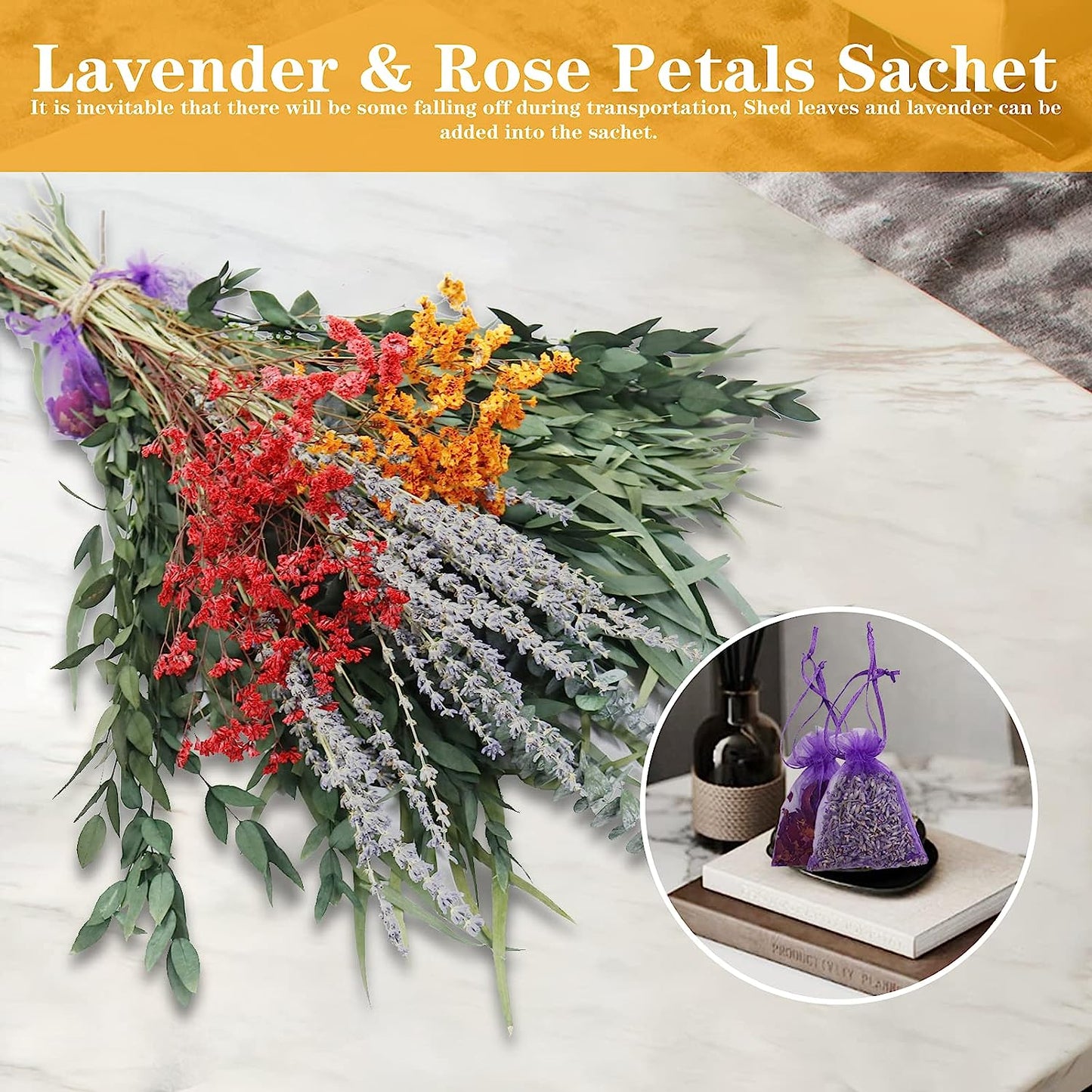 dried_flower - preserved_flower - fake_flower - 128Pcs Mixed Real Dried Eucalyptus Stems 100% Natural Preserved Leaves - Molly Garden - Molly_Garden_Floral