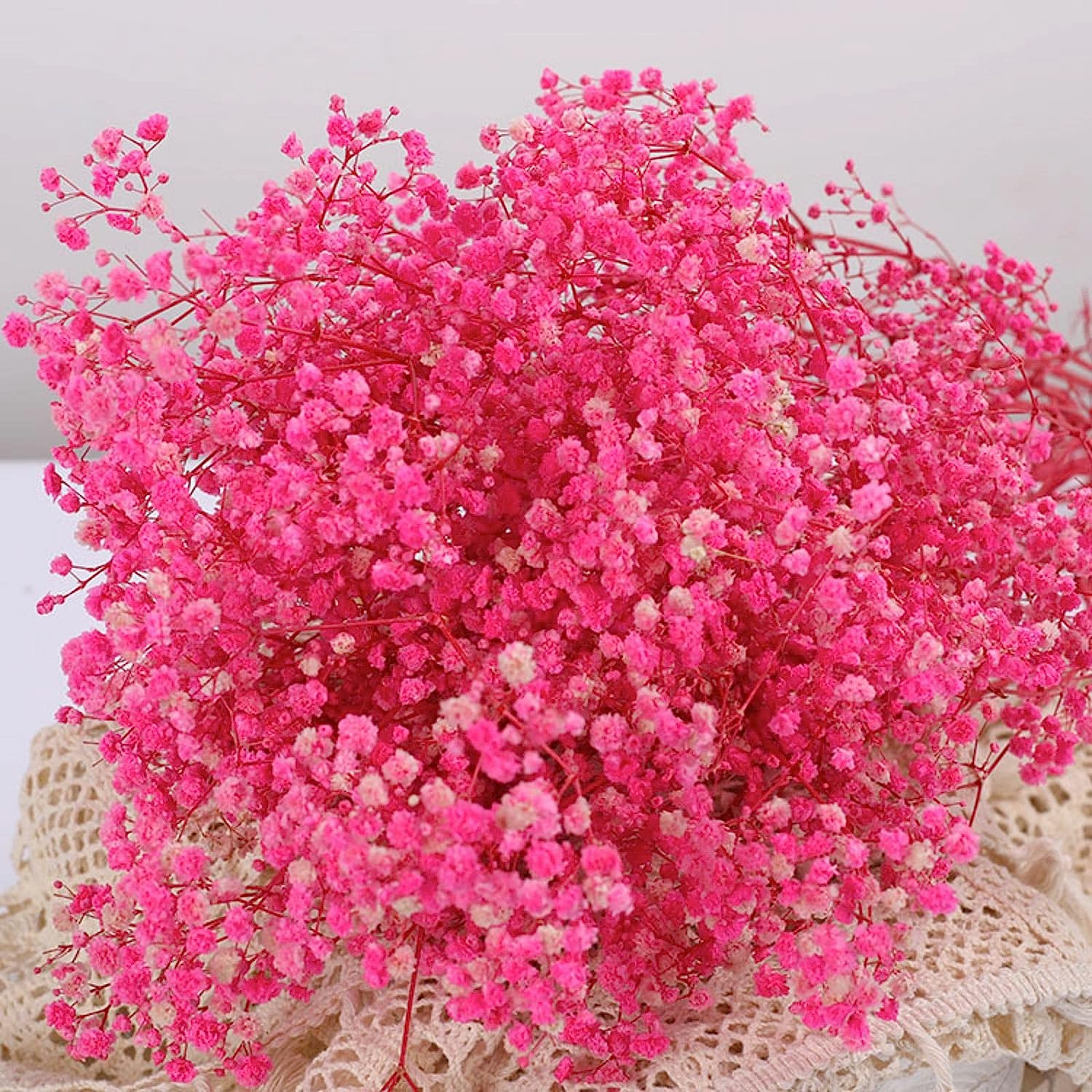 dried_flower - preserved_flower - fake_flower - 2500+Head Dried Babys Breath Flowers Bouquet 17'' Natural Gypsophila Branches - Molly Garden - Molly_Garden_Floral