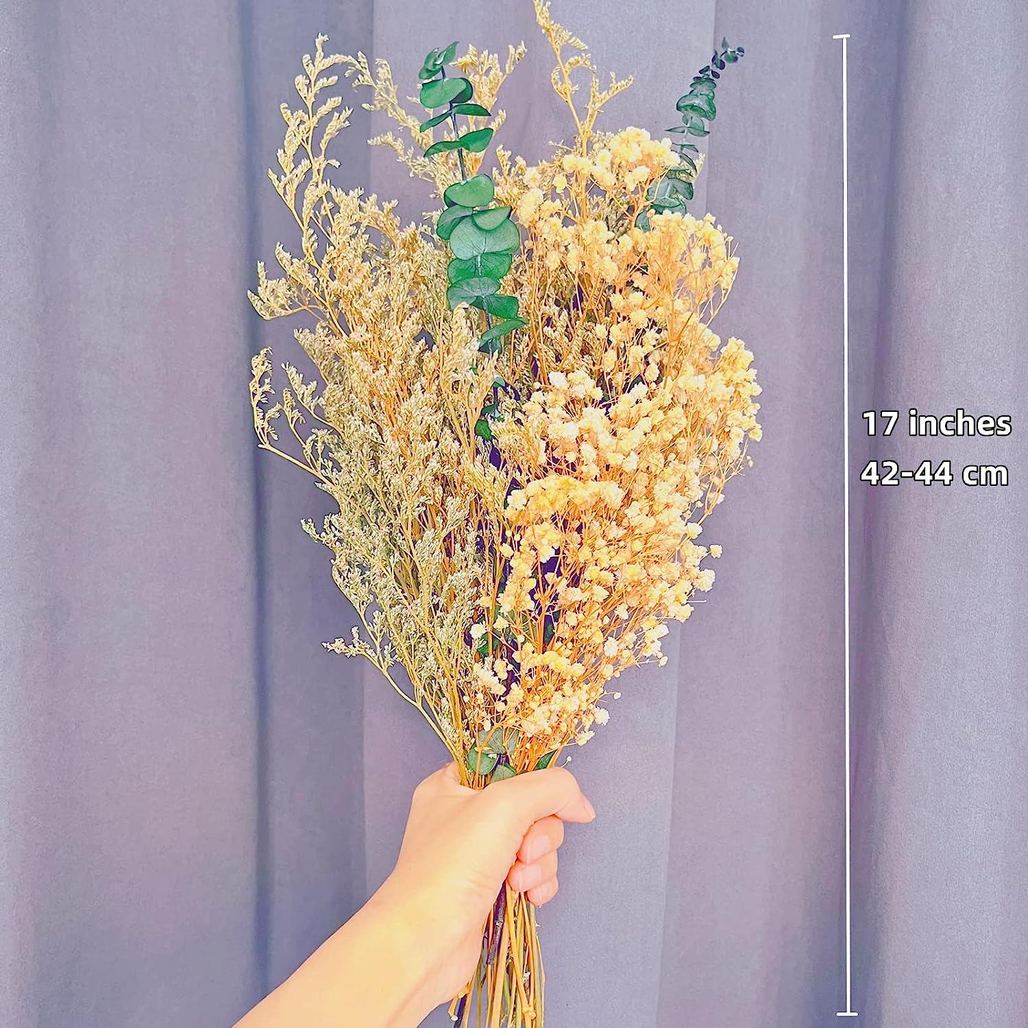 dried_flower - preserved_flower - fake_flower - Natural Dried Flower Bouquet Boho Home Decor Babys Breath Floral Arrangements - Molly Garden - Molly_Garden_Floral