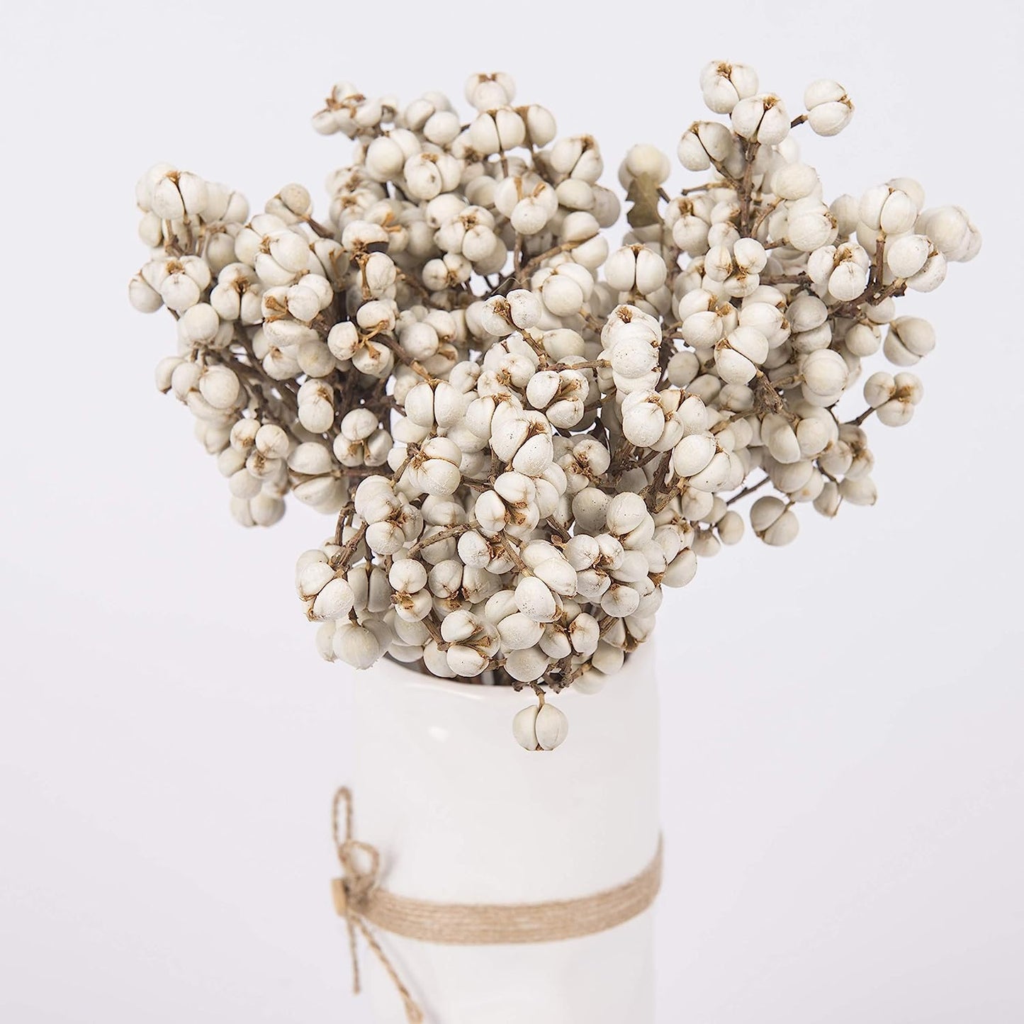 dried_flower - preserved_flower - fake_flower - Tallow Berries Dried Florwer Natural Stem Wedding Floral Décor Plants Bouquet - Molly Garden - Molly_Garden_Floral