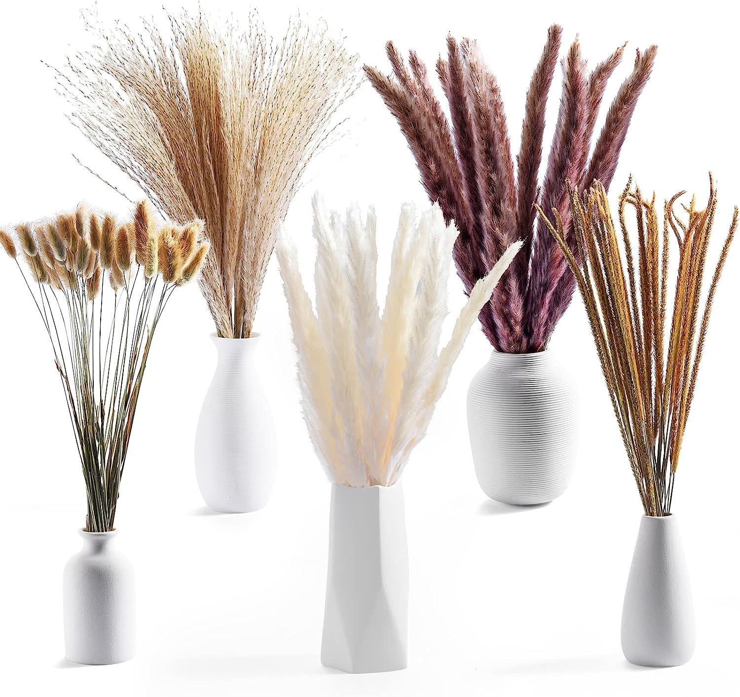 dried_flower - preserved_flower - fake_flower - 120Pcs Natural Dried Pampas Grass Bouquet Decor Christmas Decorations - Molly Garden - Molly_Garden_Floral