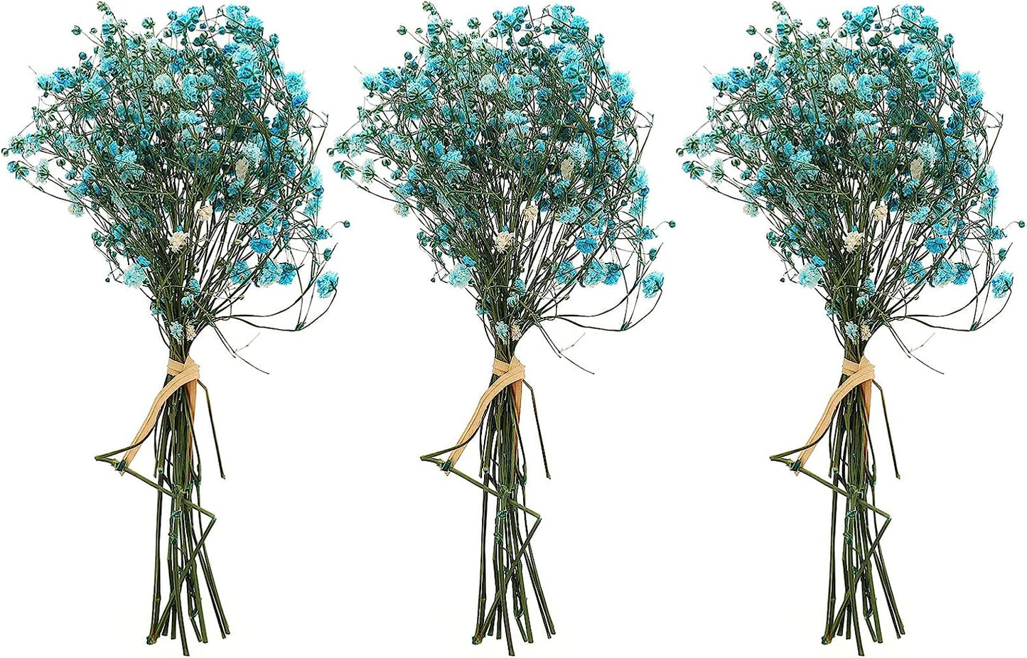 dried_flower - preserved_flower - fake_flower - 3Bunches Dried Babys Breath Flower Bouquets Natural Gypsophila Branches - Molly Garden - Molly_Garden_Floral