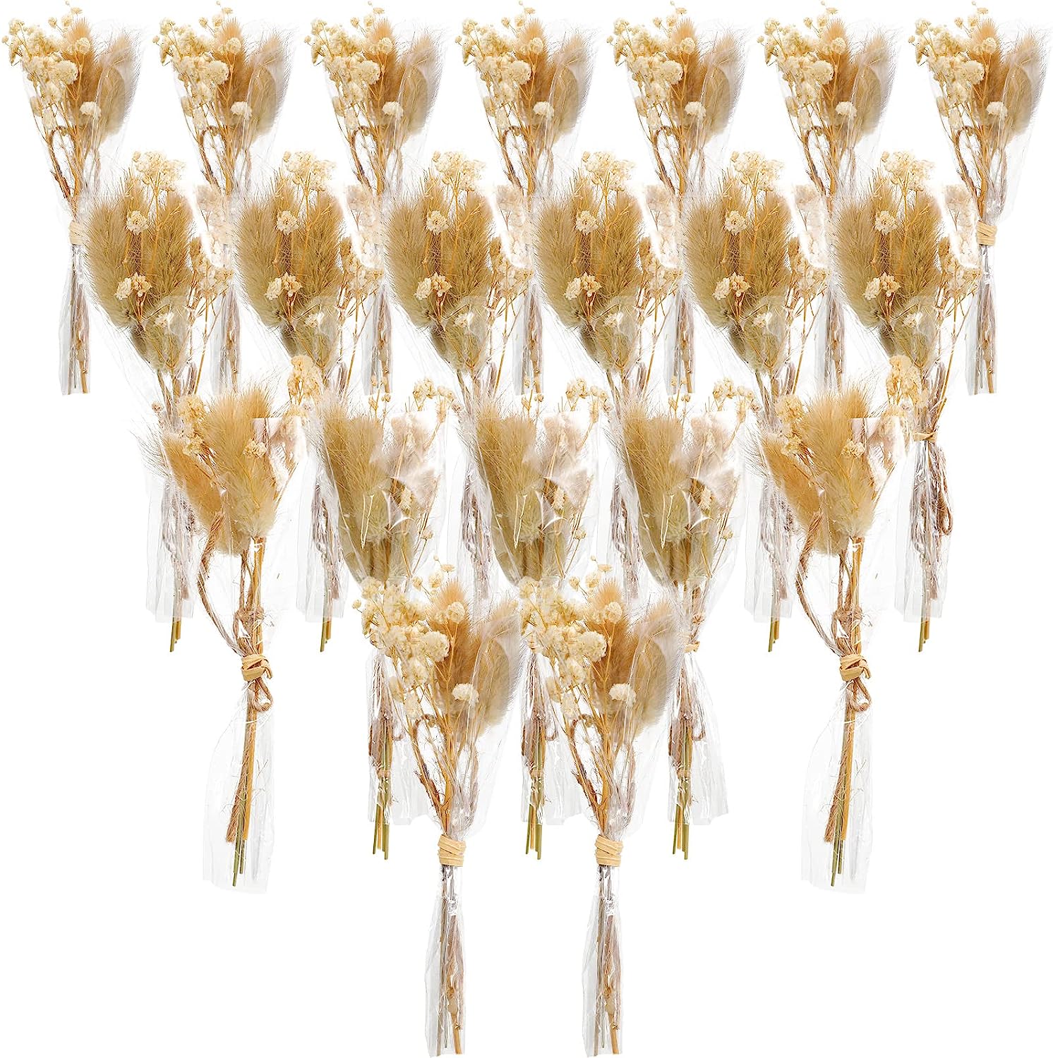 dried_flower - preserved_flower - fake_flower - 50Pcs Mini Dried Babys Breath Flowers Gypsophila Bouquets Natural Branches - Molly Garden - Molly_Garden_Floral
