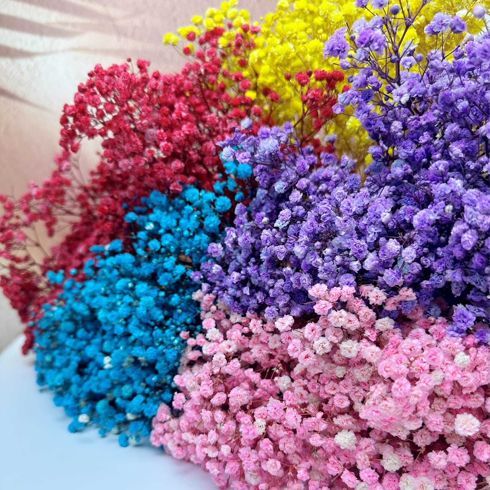 dried_flower - preserved_flower - fake_flower - 3Bunches Preserved Babys Breath 100% Natrual Fresh Gypsophila Long Lasting Flowers - Molly Garden - Molly_Garden_Floral