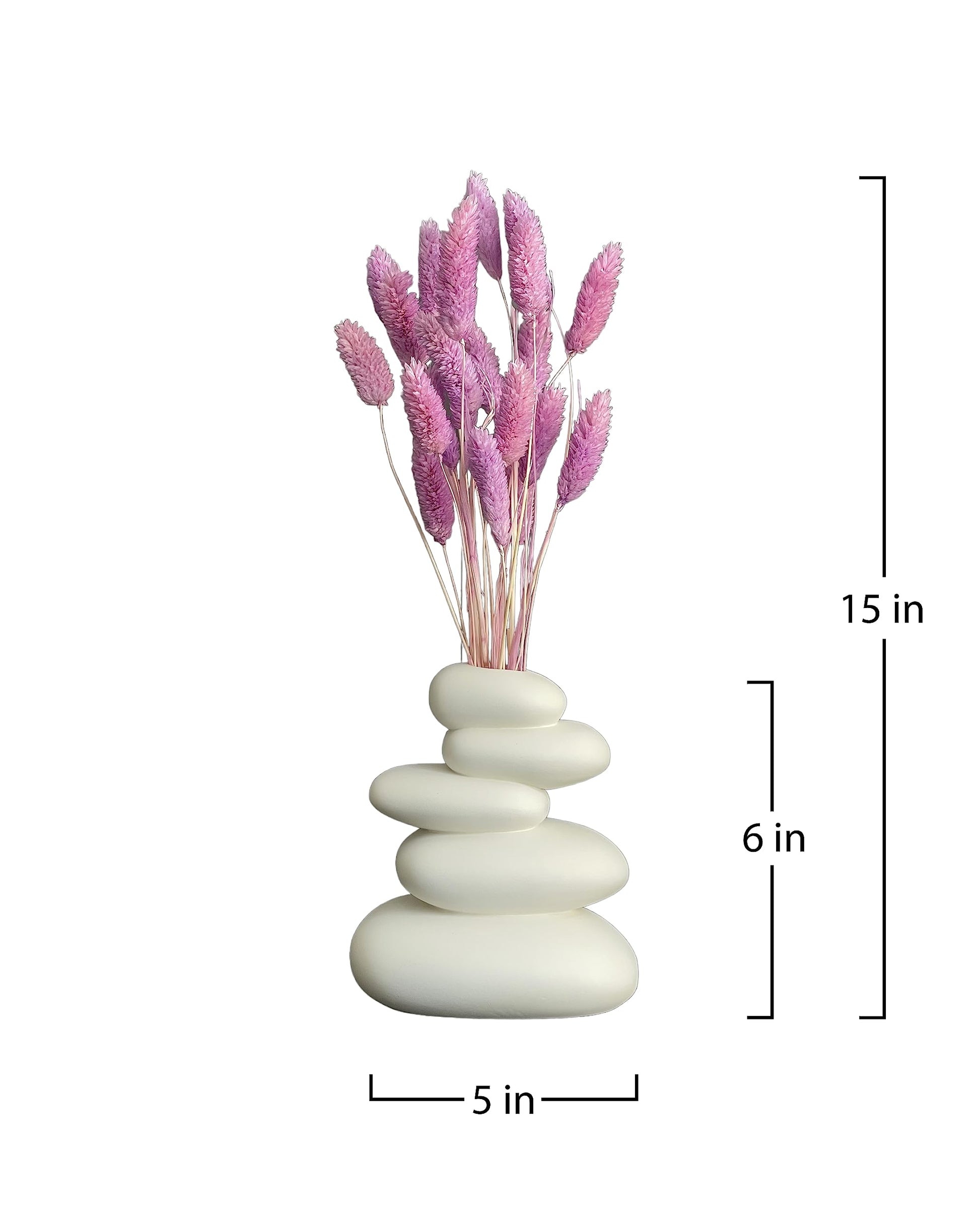 dried_flower - preserved_flower - fake_flower - Floral Gem Grass Natural Dried Flower with Vase Preserved Bouquet Arrangement - Molly Garden - Molly_Garden_Floral