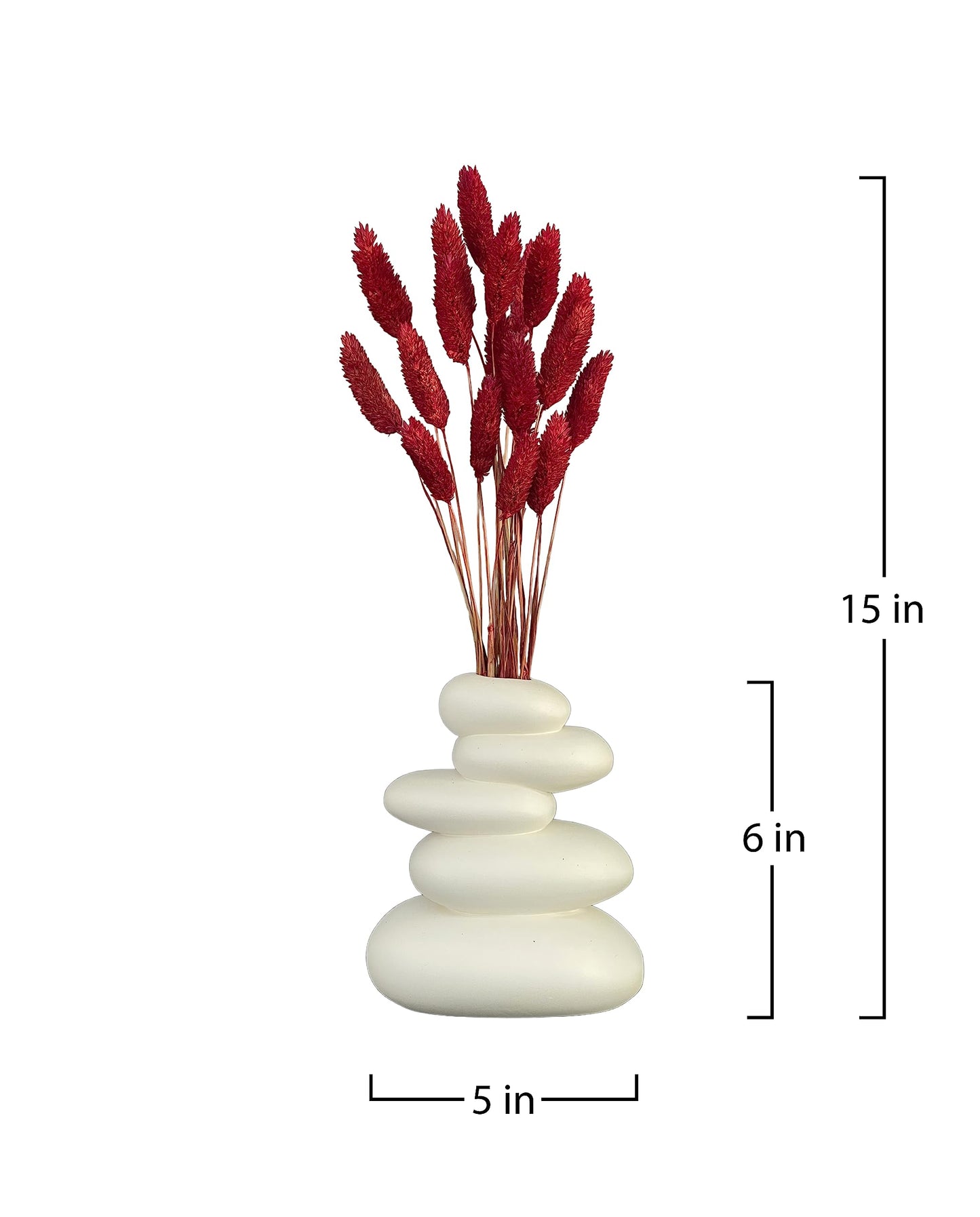 dried_flower - preserved_flower - fake_flower - Floral Gem Grass Natural Dried Flower with Vase Preserved Bouquet Arrangement - Molly Garden - Molly_Garden_Floral