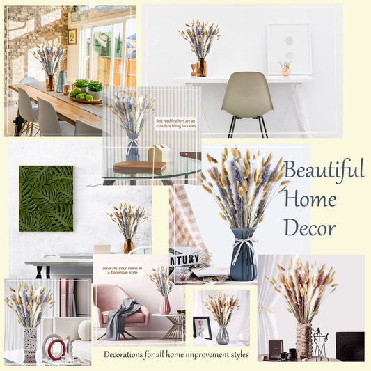dried_flower - preserved_flower - fake_flower - Dried Pampas Grass Decor DIY Boho Natural Flower Decor Pompous Plants - Molly Garden - Molly_Garden_Floral